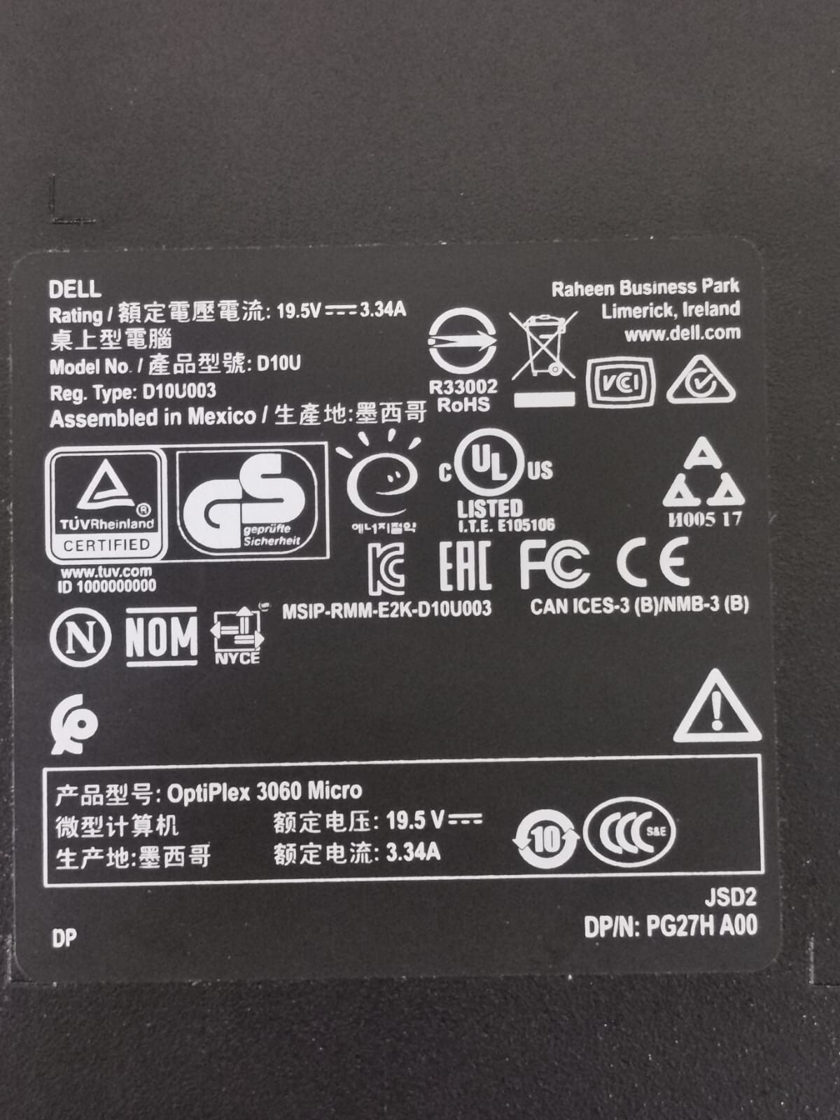 Dell OptiPlex 3060 Micro Dell OptiPlex 3060 Micro Tiny Computer Micro Tower PC, Intel 6