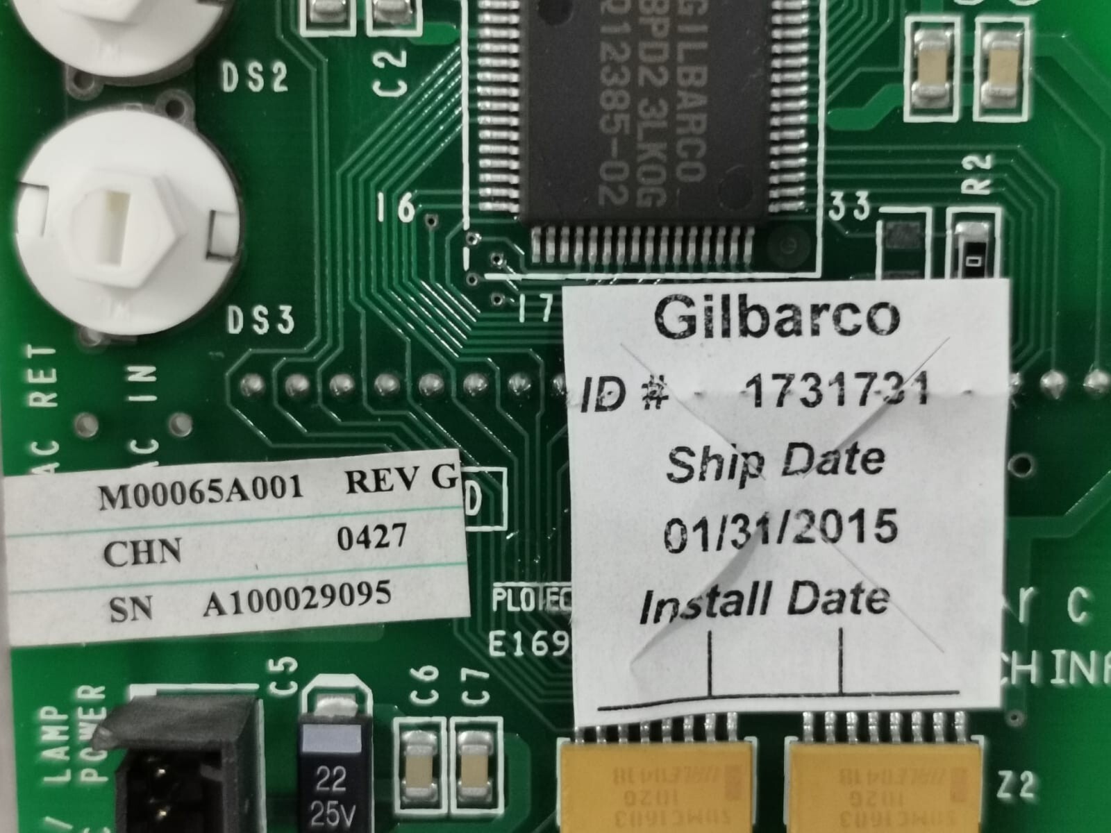 Gilbarco M02652A002R/ M00065A001 REV.G. GILBARCO M02652A002R / M00065A001 REV.G 4