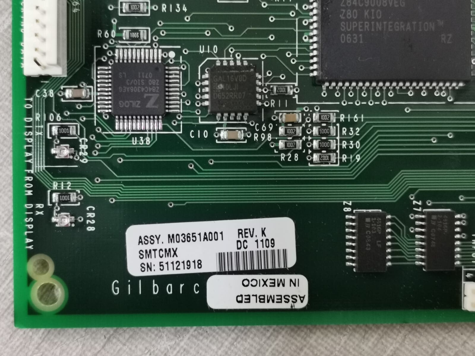Gilbarco M03651A001 / M03651A001R Gilbarco M03651A001 / M03651A001R Crind Logic Board 2