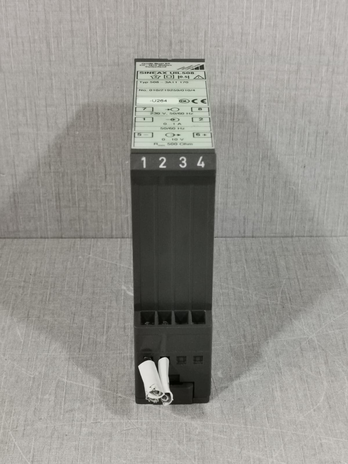 CAMILLE BAUER UIL508 508-3A11 170 CAMILLE BAUER AG SINEAX UIL508 508-3A11 170 TRANSDUCERS 230V 4