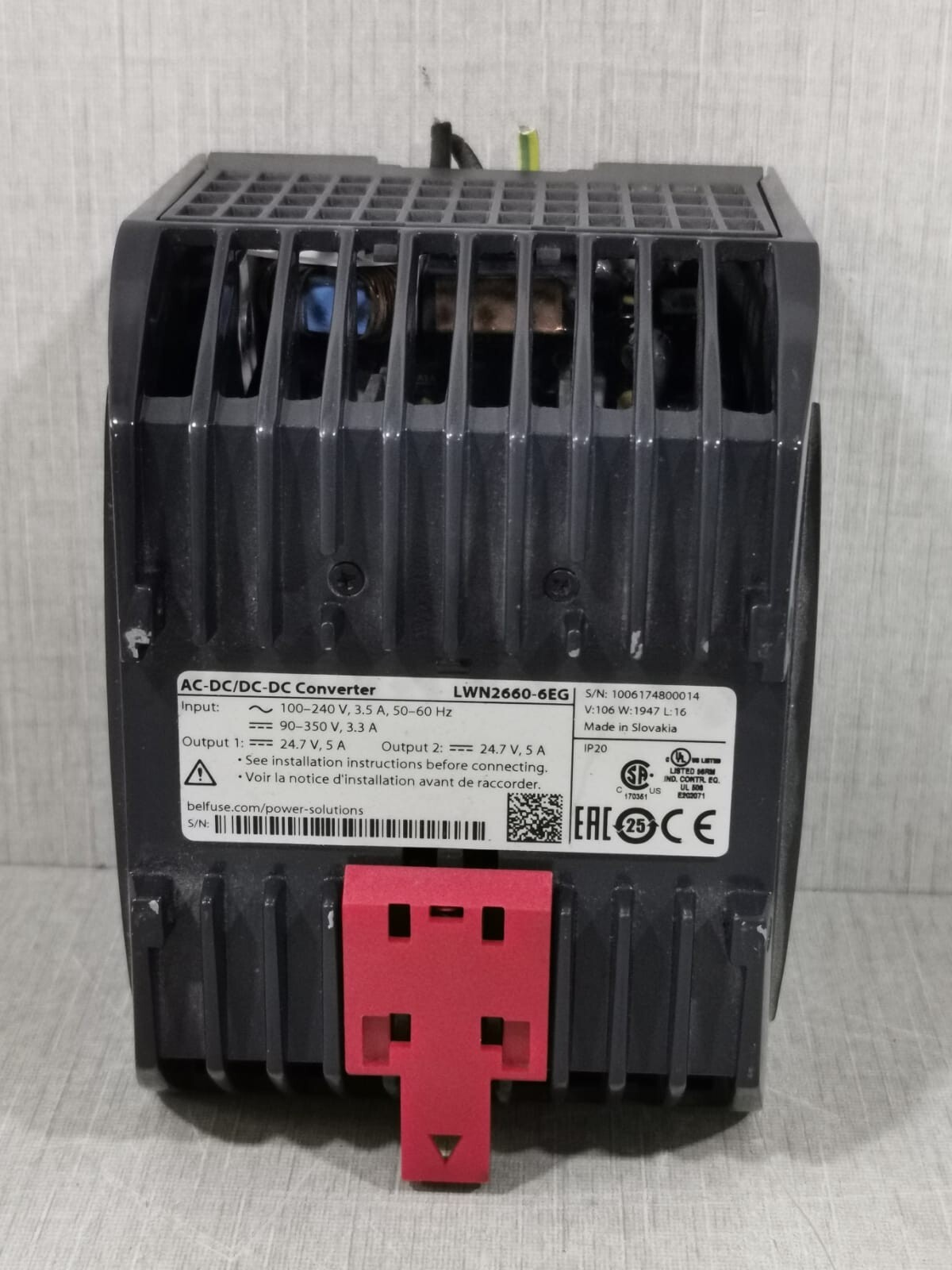 MELCHER LWN2660-6EG MELCHER POWER ONE CONVERT SELECT LWN2660-6EG / AC-DC ~ DC-DC Converter 9