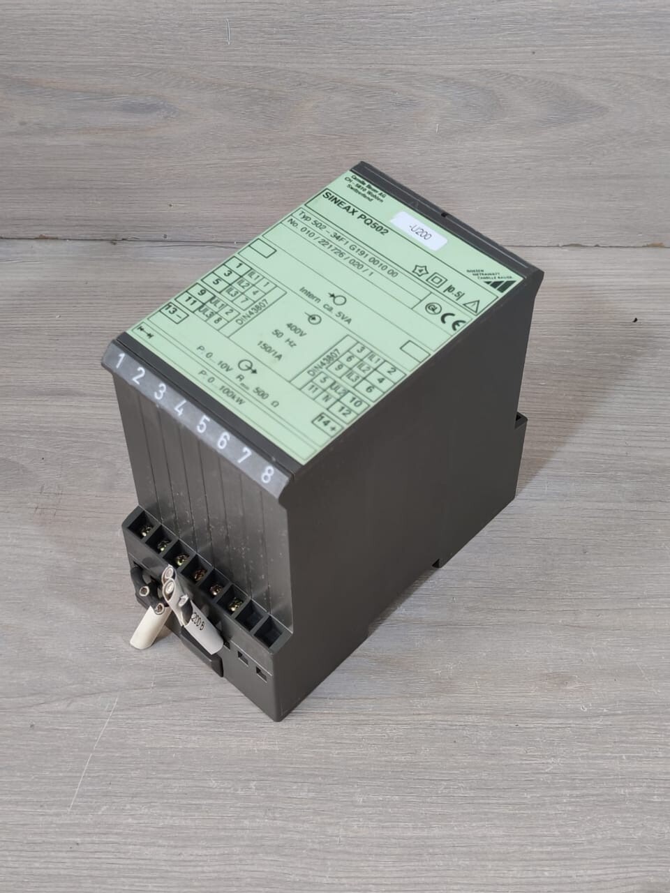 Camille Bauer 502-34F1 G191 0010 00 CAMILLE BAUER SINEAX PQ502/502-34F1 G191 0010 00 TRANSDUCER CONVERTER 5