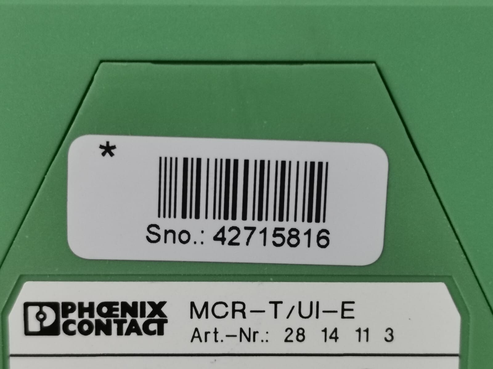 Phoenix Contact 2814113 Phoenix Contact MCR-T-UI-E -2814113 Temperature Measuring Transducer 4
