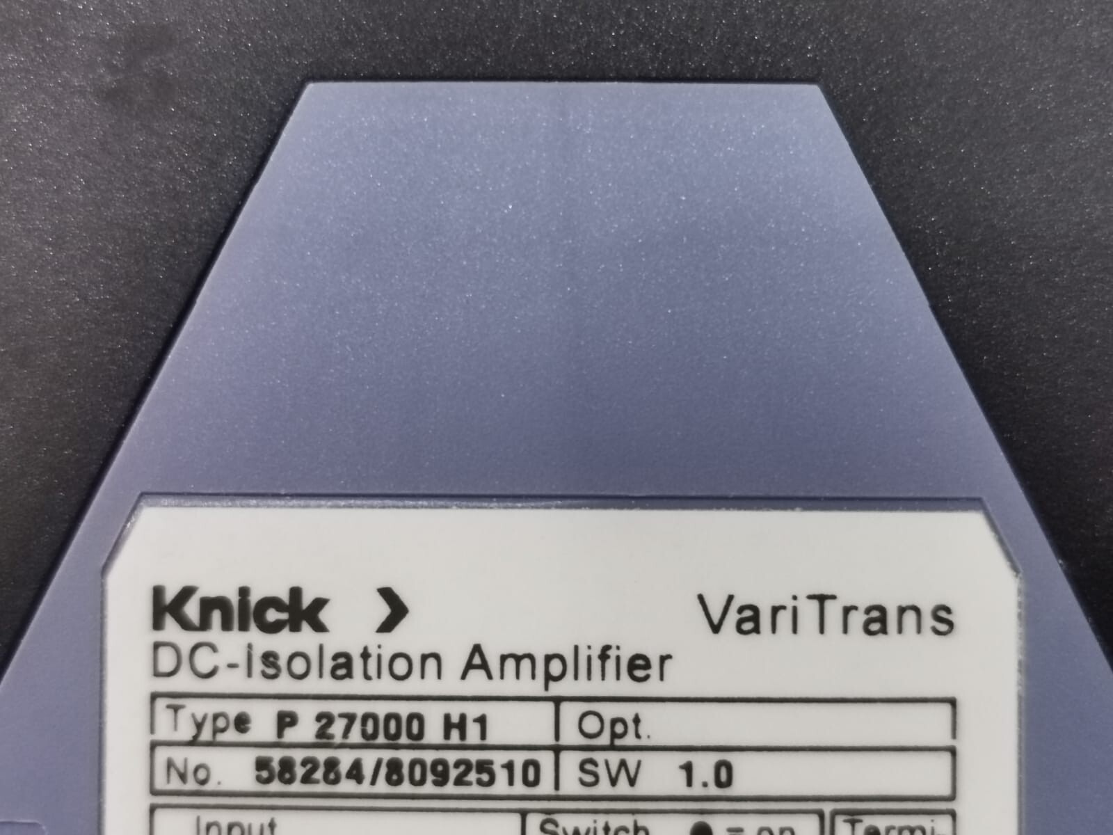 Knick P27000H1 KNICK P27000H1 DC-ISOLATION AMPLIFIER 3