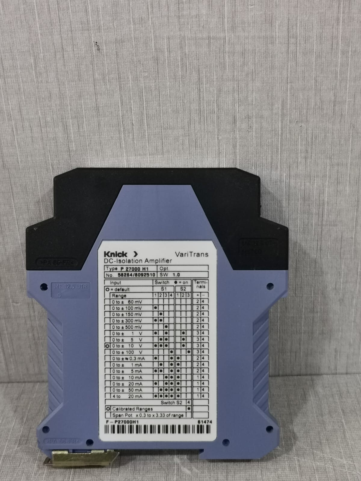 Knick P27000H1 KNICK P27000H1 DC-ISOLATION AMPLIFIER 4