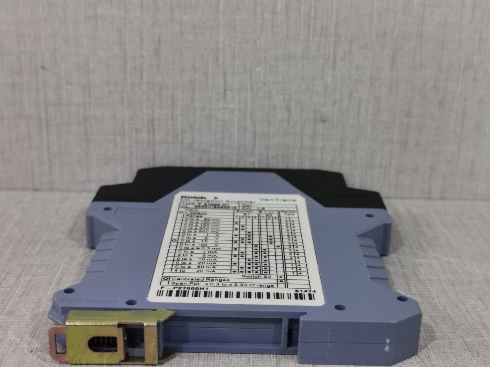 Knick P27000H1 KNICK P27000H1 DC-ISOLATION AMPLIFIER 8