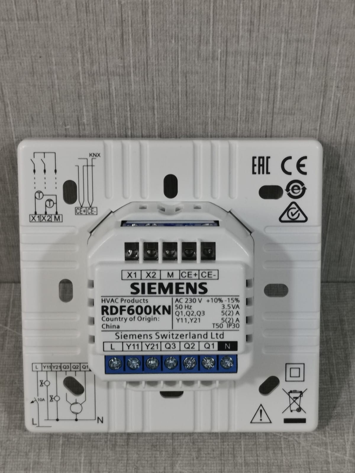 Siemens RDF600KN SIEMENS RDF600KN ROOM REGULATOR 8