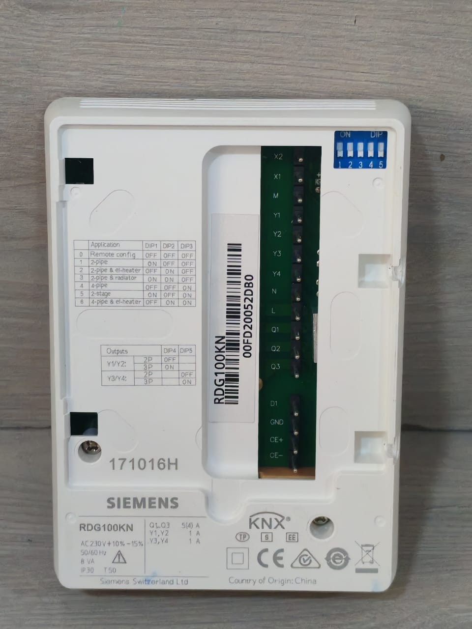 Siemens RDG100KN Siemens RDG100KN Room Thermostat 171016H 6