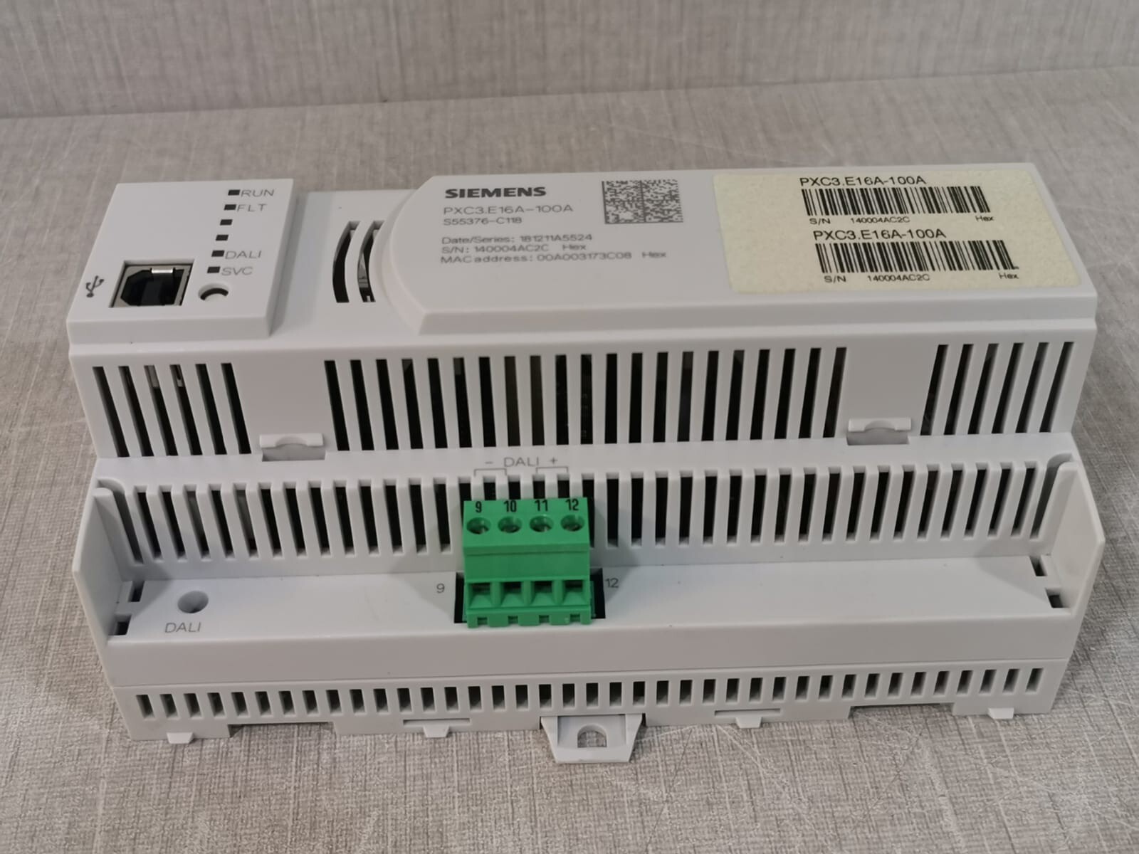 Siemens PXC3.E16A-100A Siemens PXC3.E16A-100A Room Automation Station S55376-C118 3