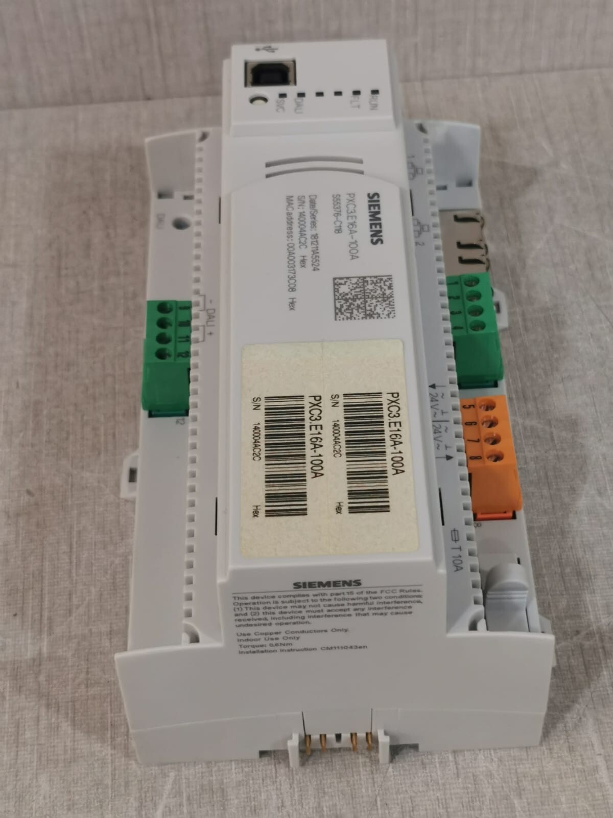 Siemens PXC3.E16A-100A Siemens PXC3.E16A-100A Room Automation Station S55376-C118 6