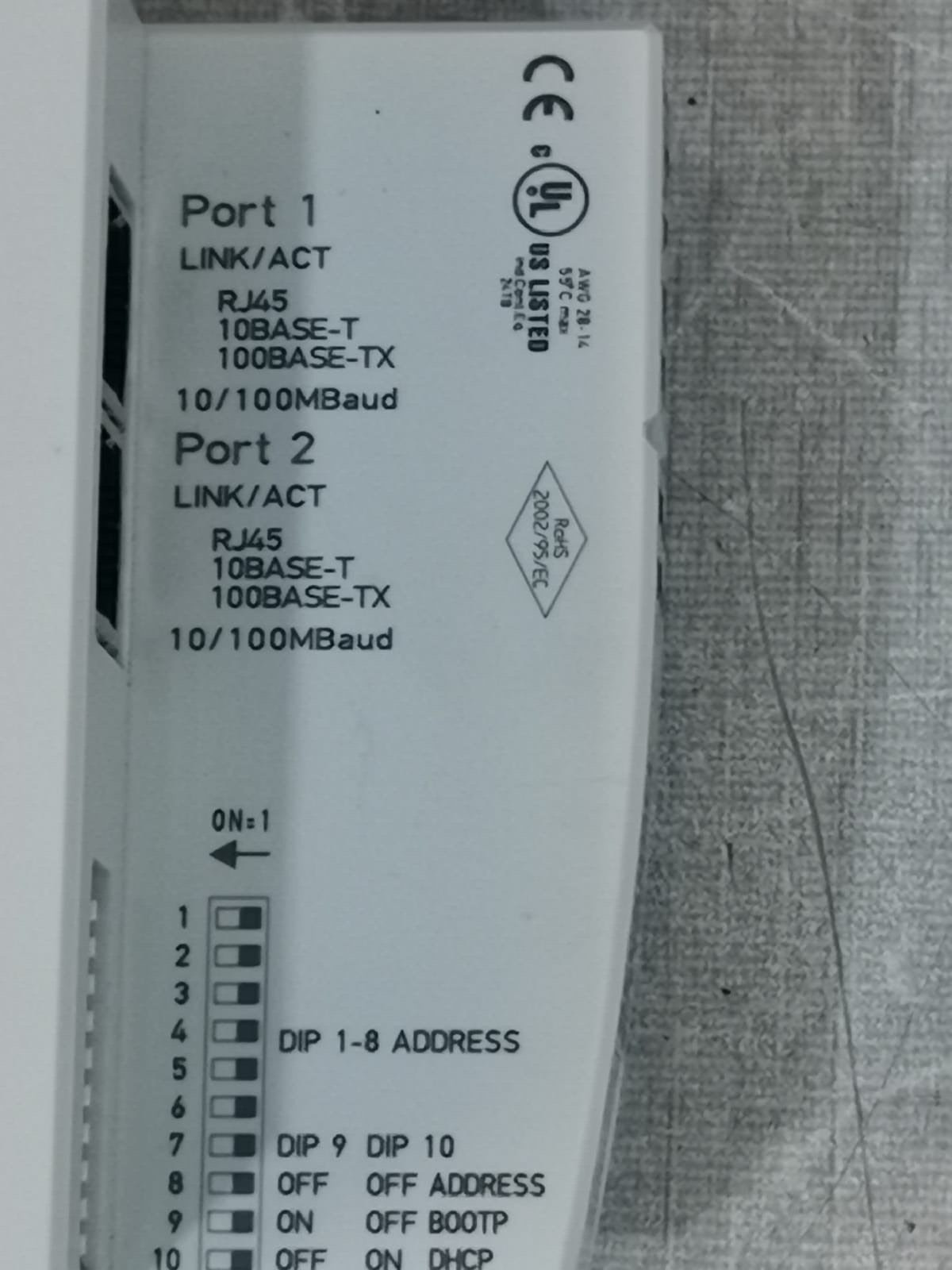 BECKOFF BK9100 BECKOFF CONTROL UNIT BK9100 ETHERNET COUPLER TCP/IP 24VDC 3