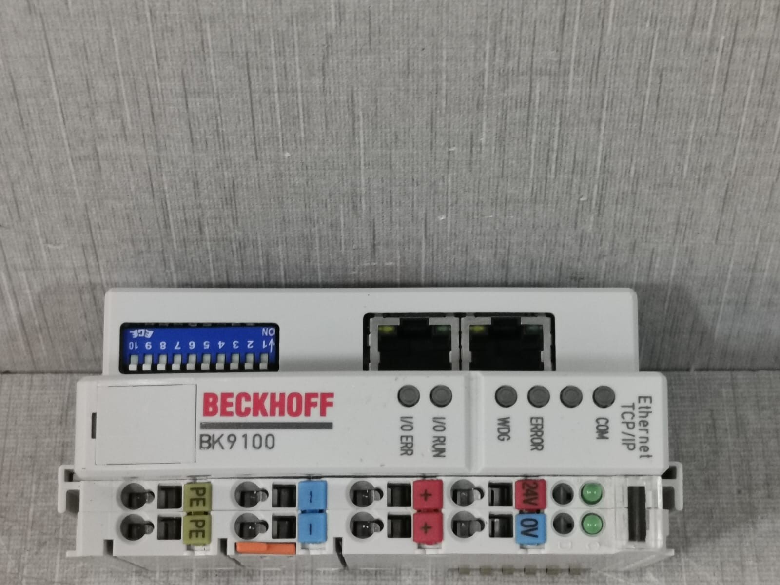 BECKOFF CONTROL UNIT BK9100 ETHERNET COUPLER TCP/IP 24VDC