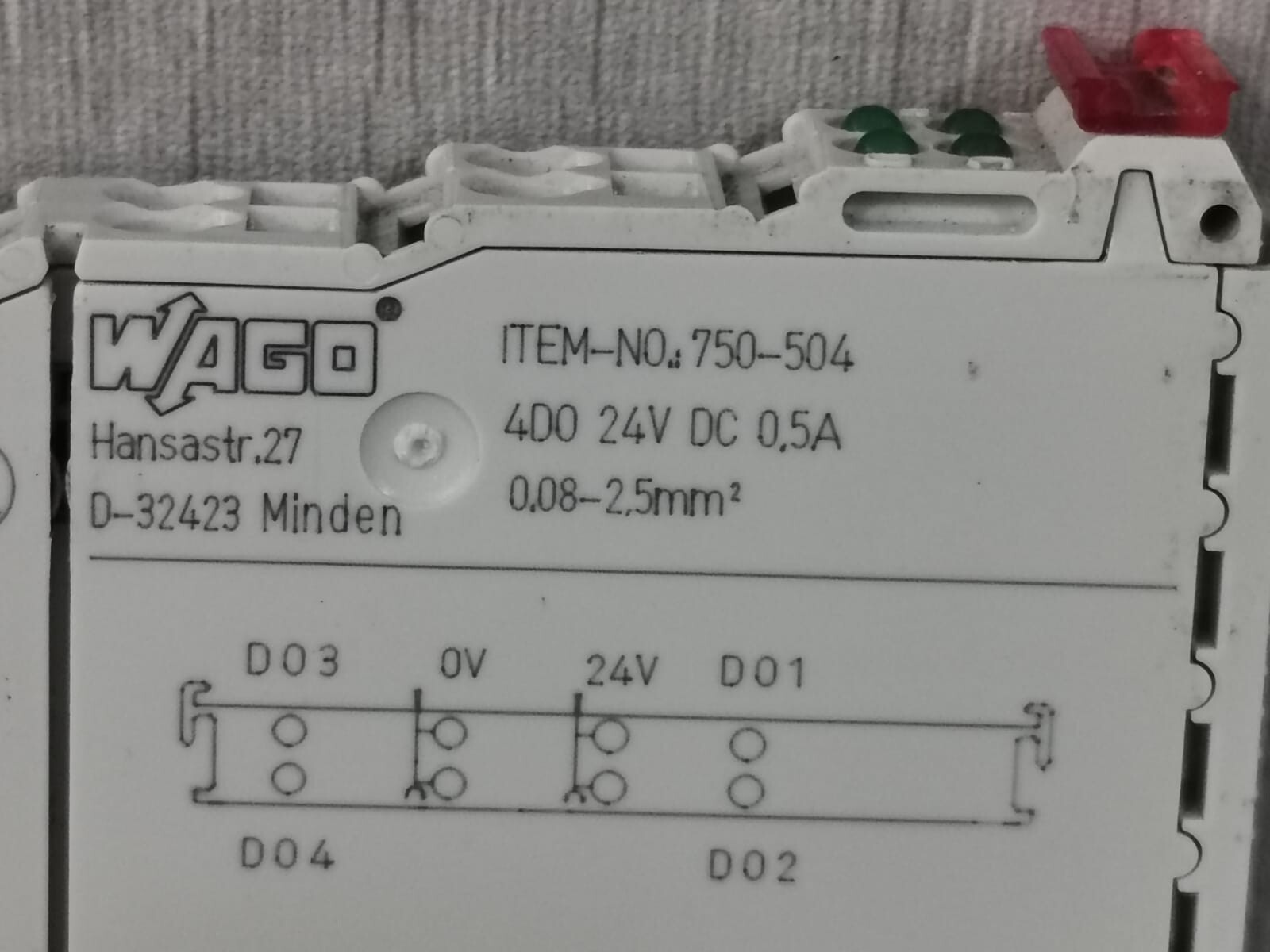 WAGO 750-504 Wago 750-504 Digital Output Module 2