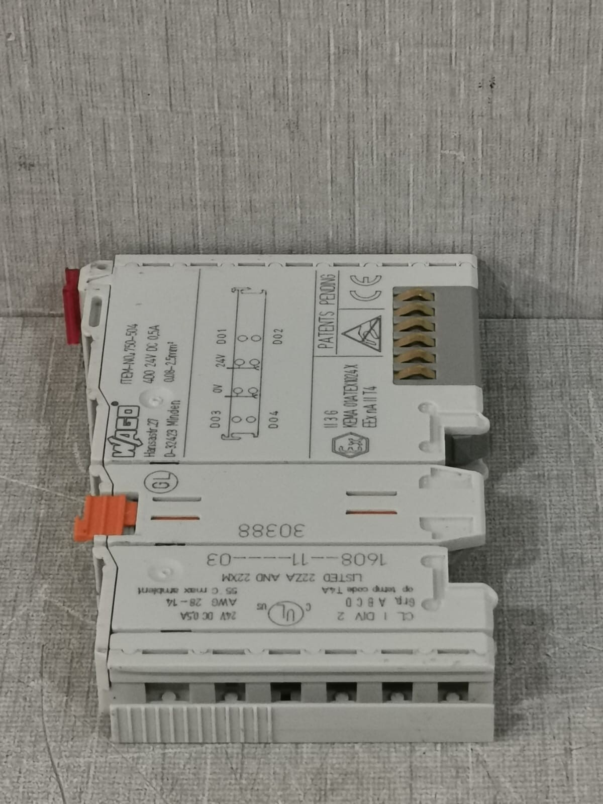 WAGO 750-504 Wago 750-504 Digital Output Module 7