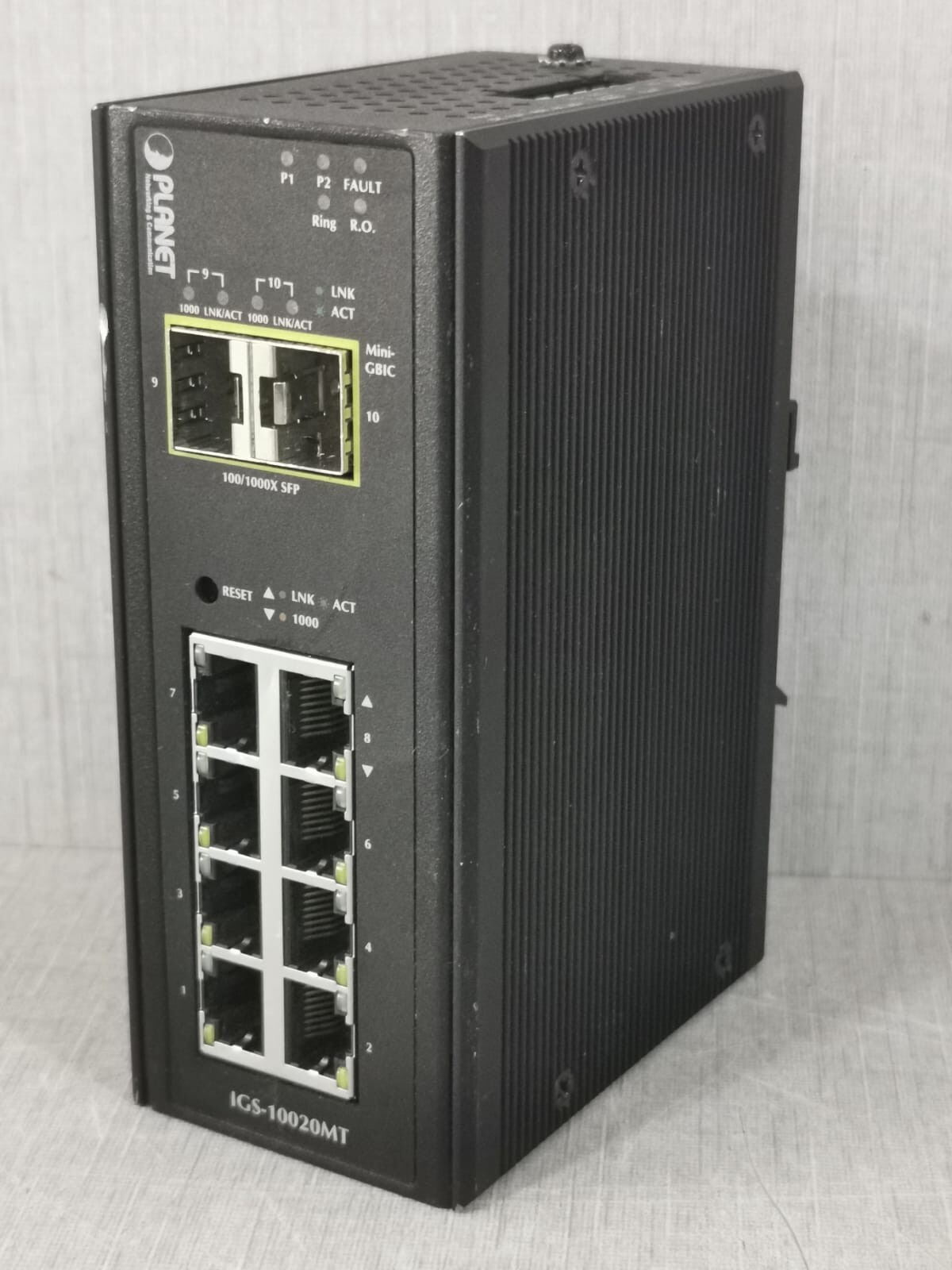 Planet Technology IGS-10020MT, IGS-10020MT(V2) PLANET IGS-10020MT(V2) 8 PORT FAST ETHERNET SWITCH 8
