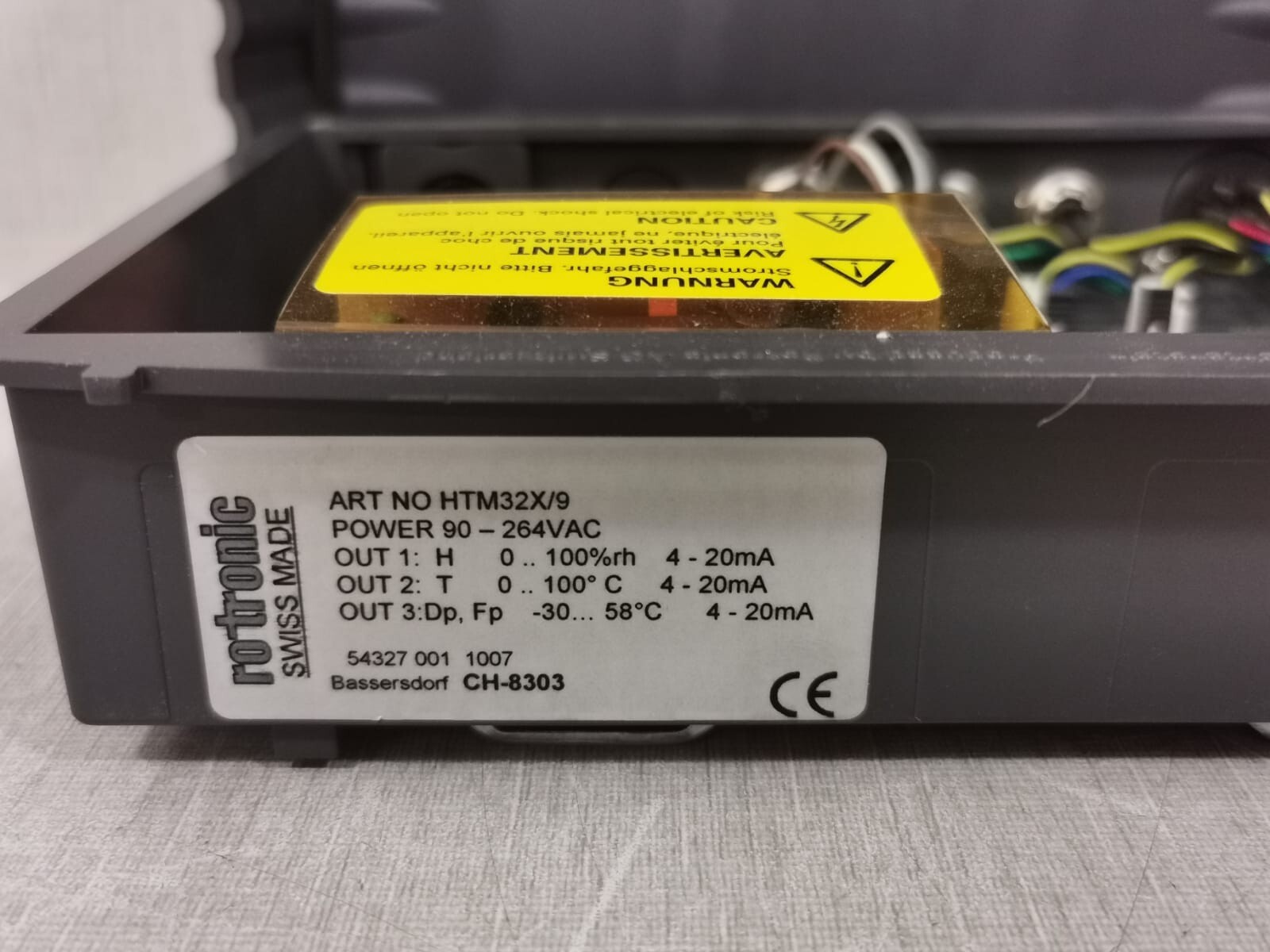 Rotronic HygroFlex HTM32X/9 Rotronic HygroFlex HTM32X/9 Digital Universal Transmitter 4