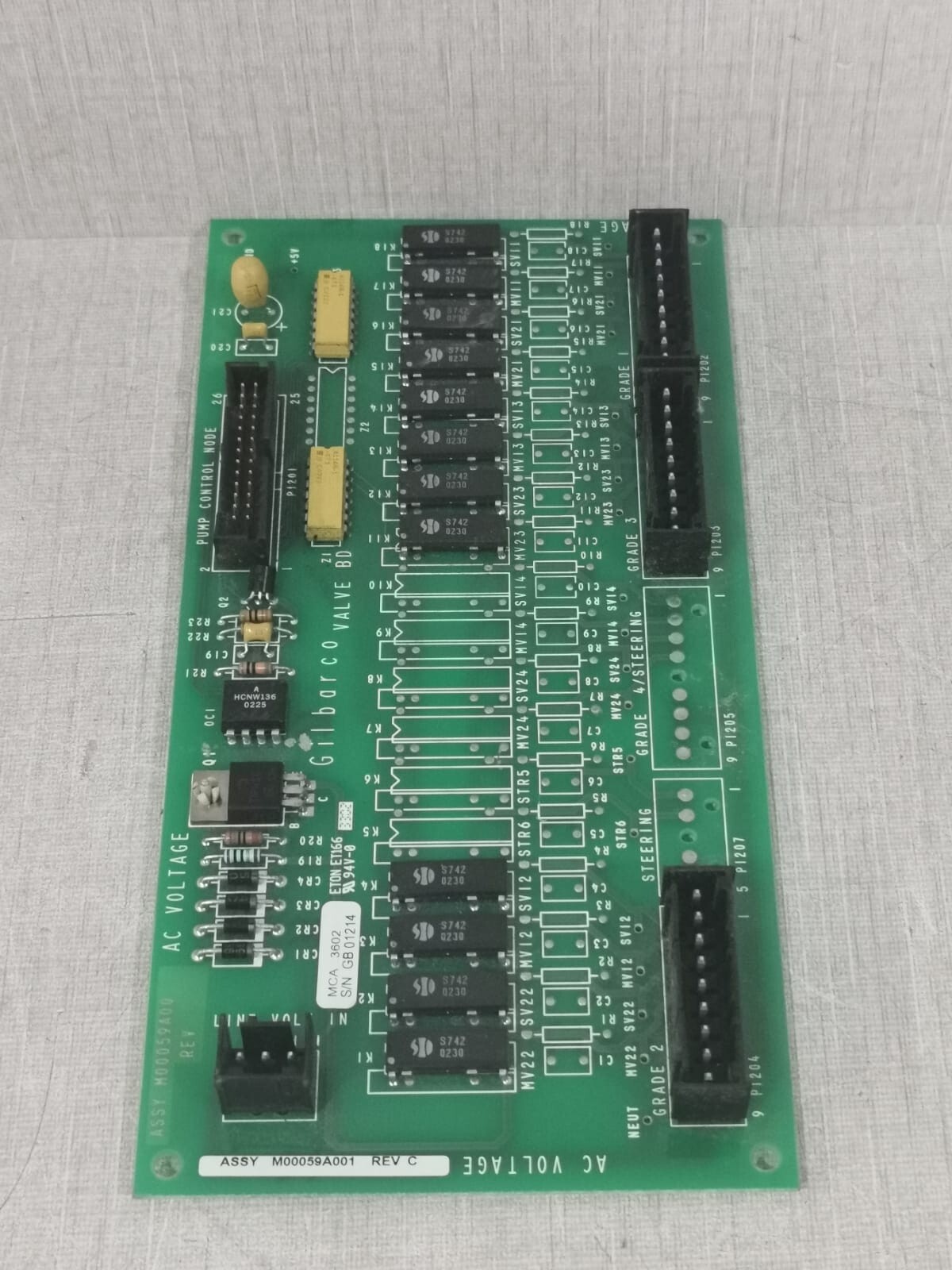 Gilbarco M00059A001 Gilbarco ASSY M00059A001 REV.C/ M00058B PCB BOARD 5
