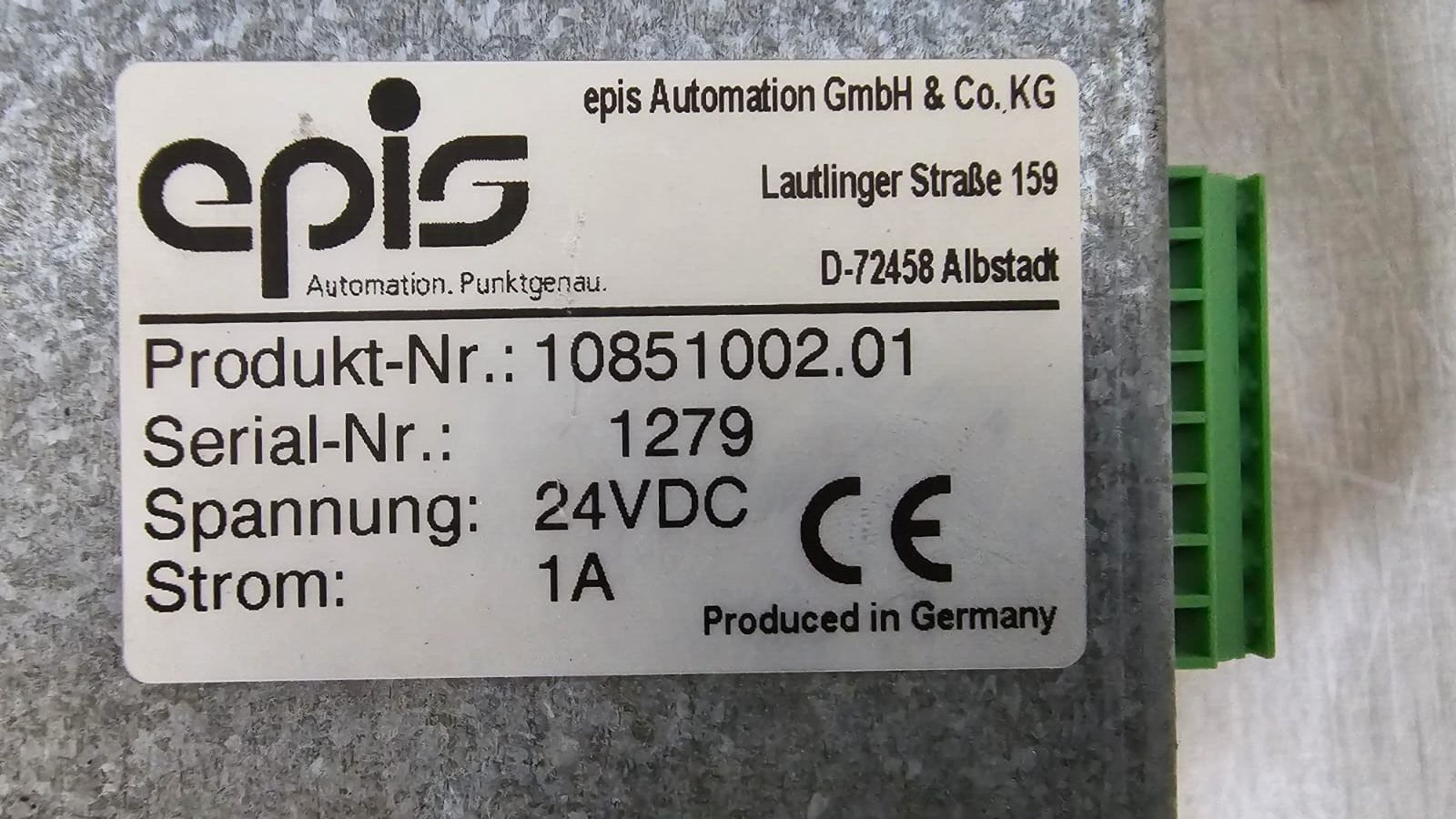 LANCO 10851002.01 Epis Automation 10851002.01 Epis Automation D-72458 by LANCO 6