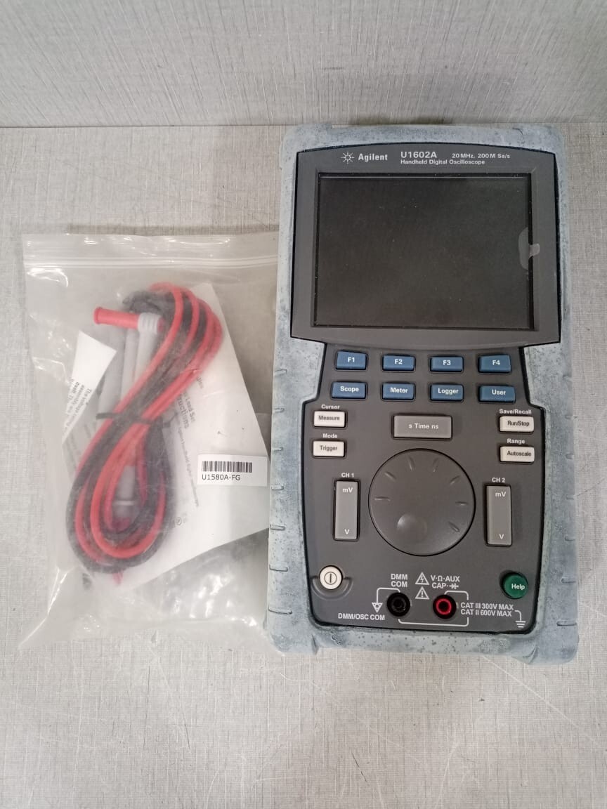 Agilent U1602A 20MHz Handheld Dual Channel Digital Oscilloscope 200 MSas U1600A