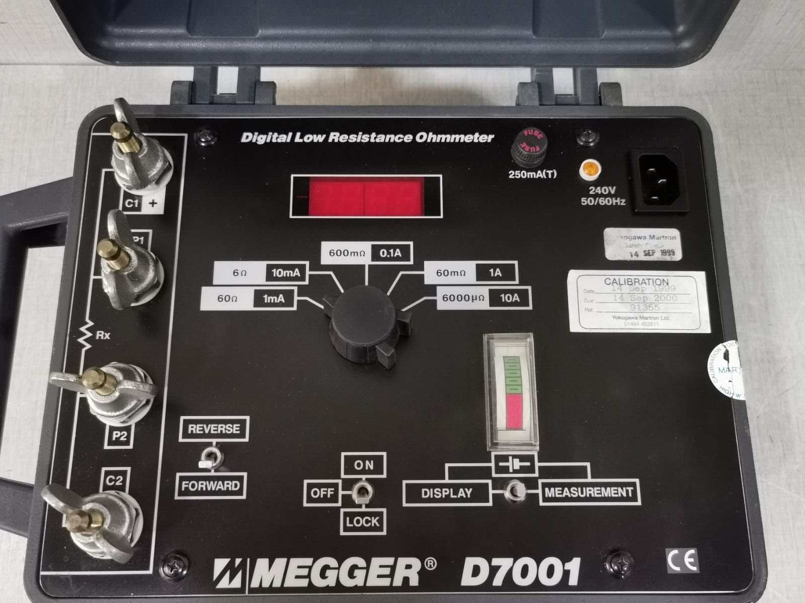 Megger D7001 Megger Ducter D7001 Digital Low Resistance Ohmeter 3