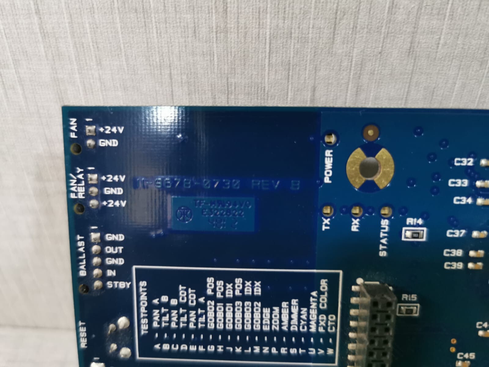 VARI*LITE 24-9678-0730 VARI*LITE 24-9678-0730 VL3000 Control Board 8