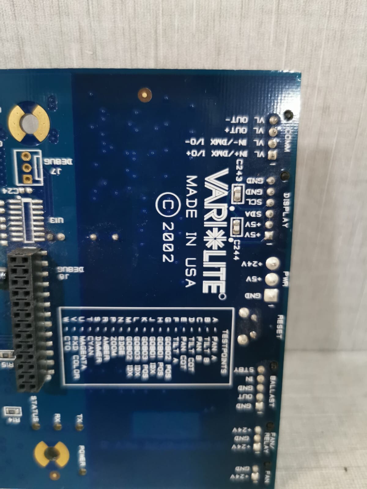 VARI*LITE 24-9678-0730 VARI*LITE 24-9678-0730 VL3000 Control Board 9