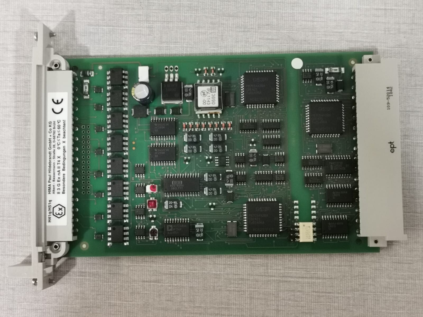HIMA REV-02 HIMA F 6217 ANALOG INPUT MODULE 984621702 REV 02 7