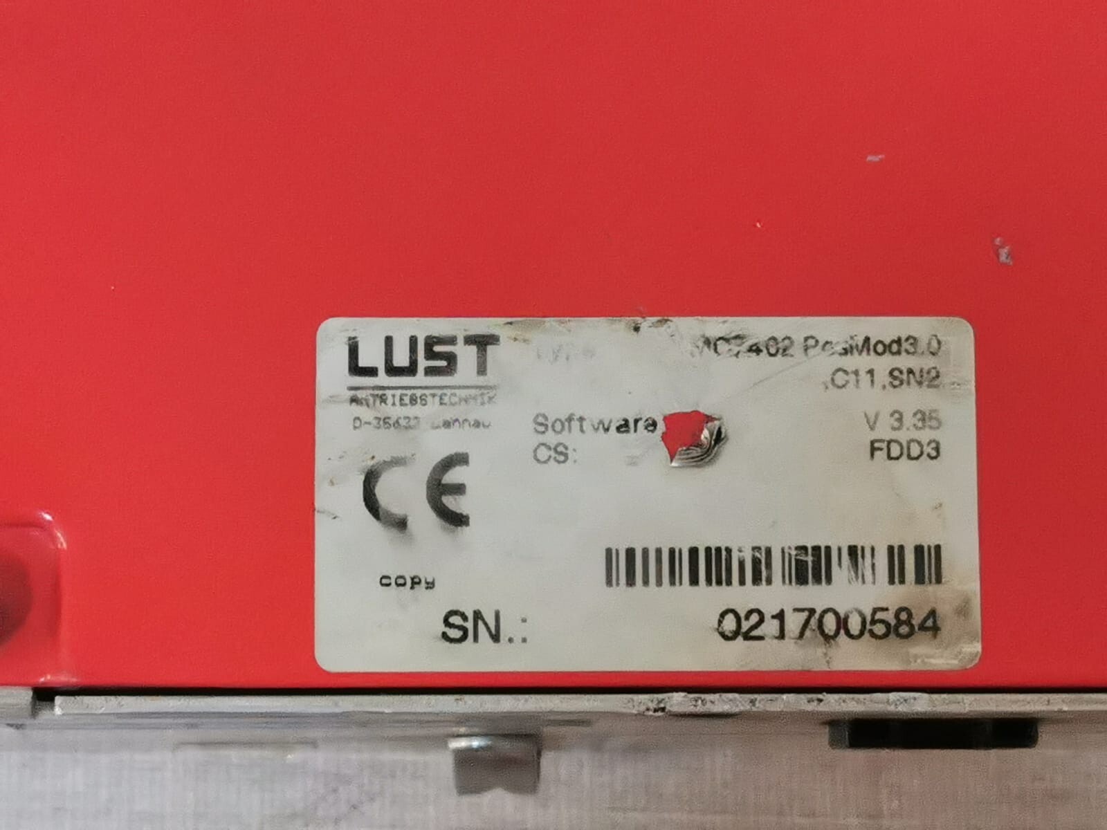 LUST MC7402 LUST MC7402 POSMOD3.0 Servo Drive 4