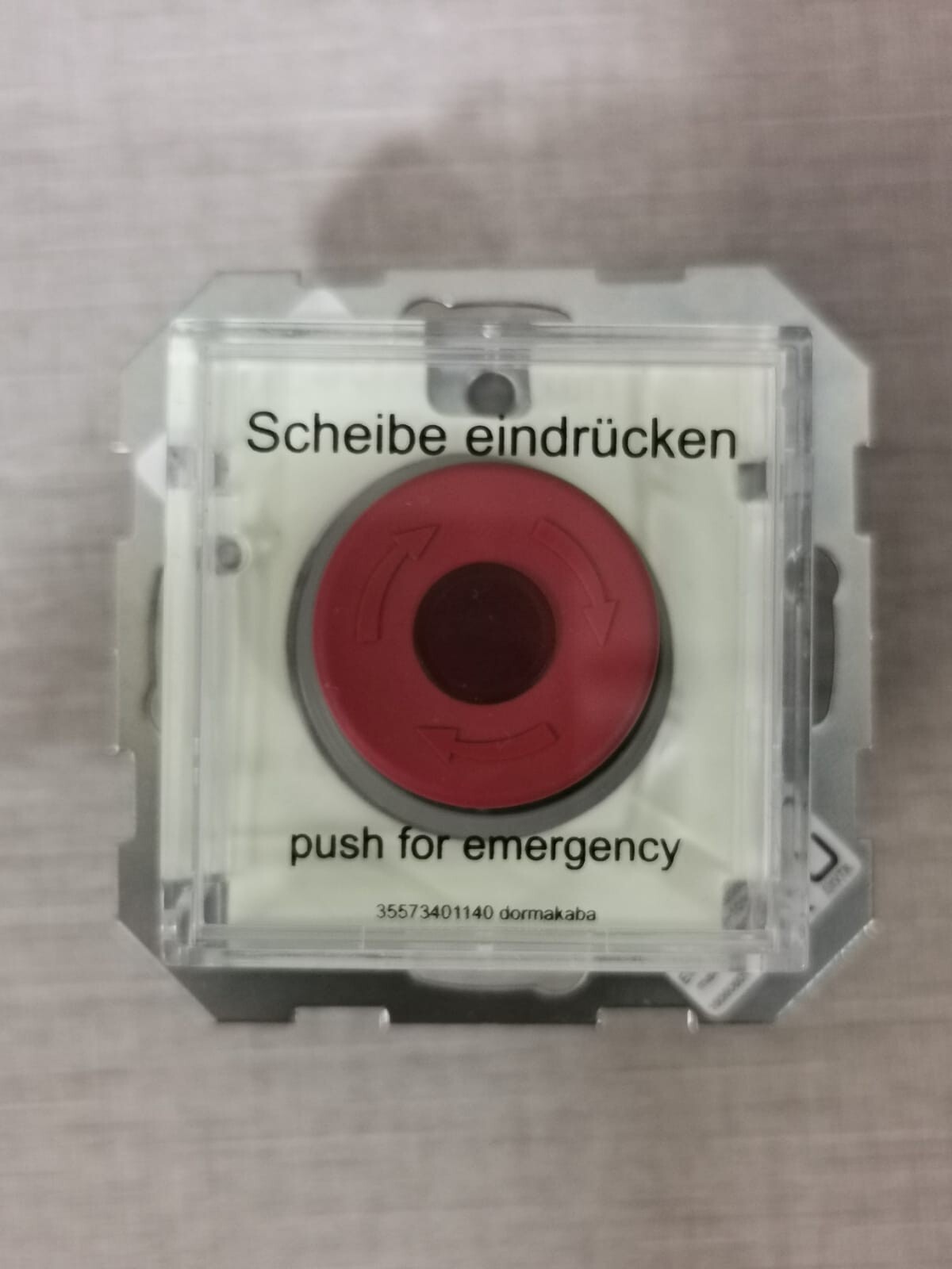 DORMAKABA TL-N-S-55-UP DORMAKABA TL-N S 55 UP Nottaster System 55 Emergency Push Button 3