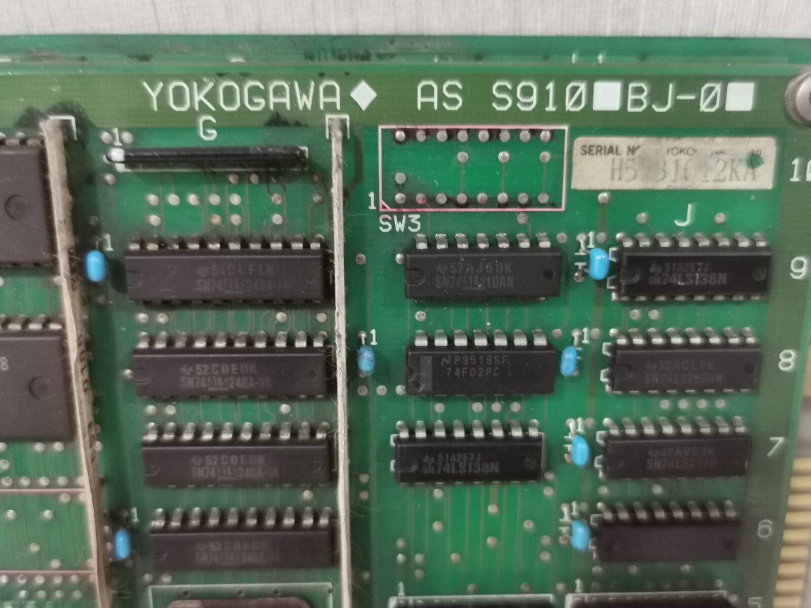 Yokogawa S9102BJ-0/S9251AQ-0 YOKOGAWA AS S9102BJ-0/S9251AQ-0 PX1*A PLC Module Card/Board 3