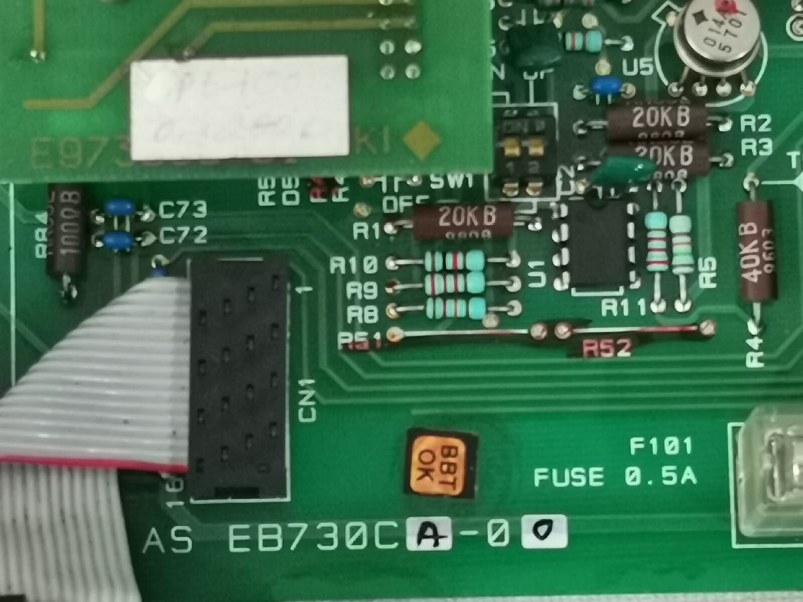 Yokogawa CRZ-PD*A Input℃ Pt100 / AS-EB730CA-00 YOKOGAWA CRZ-PD*A Input℃ Pt100 / AS-EB730CA-00 PCB Printed Circuit Board 4