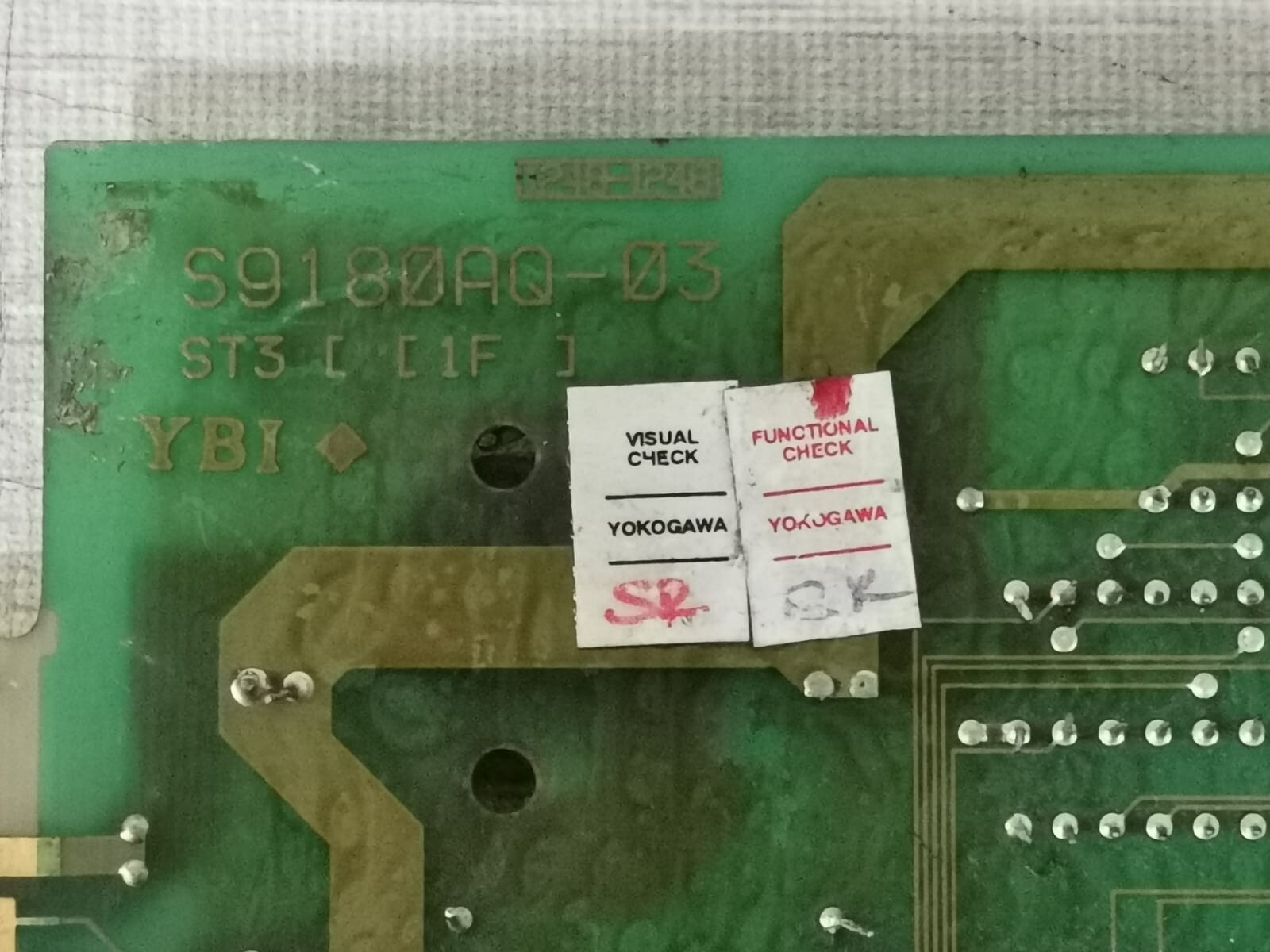 Yokogawa ST3*D / S9181AQ-0 Yokogawa ST3*D / S9181AQ-0 Input Card Multi Status PCB Circuit Board 9