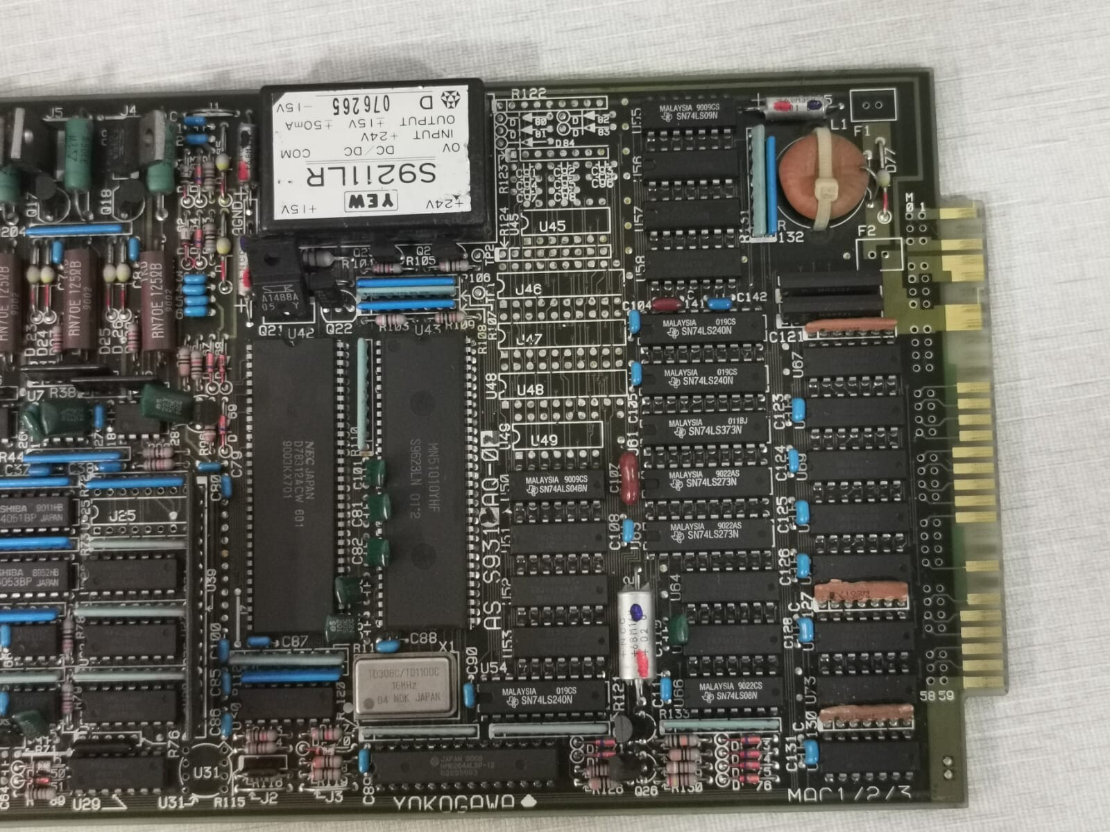 Yokogawa MAC2 *B / AS-S9312AQ-02 & S9310AQ-04 YOKOGAWA MAC2 *B Multipoint Analog Control Board AS-S9312AQ-02 & S9310AQ-04 8