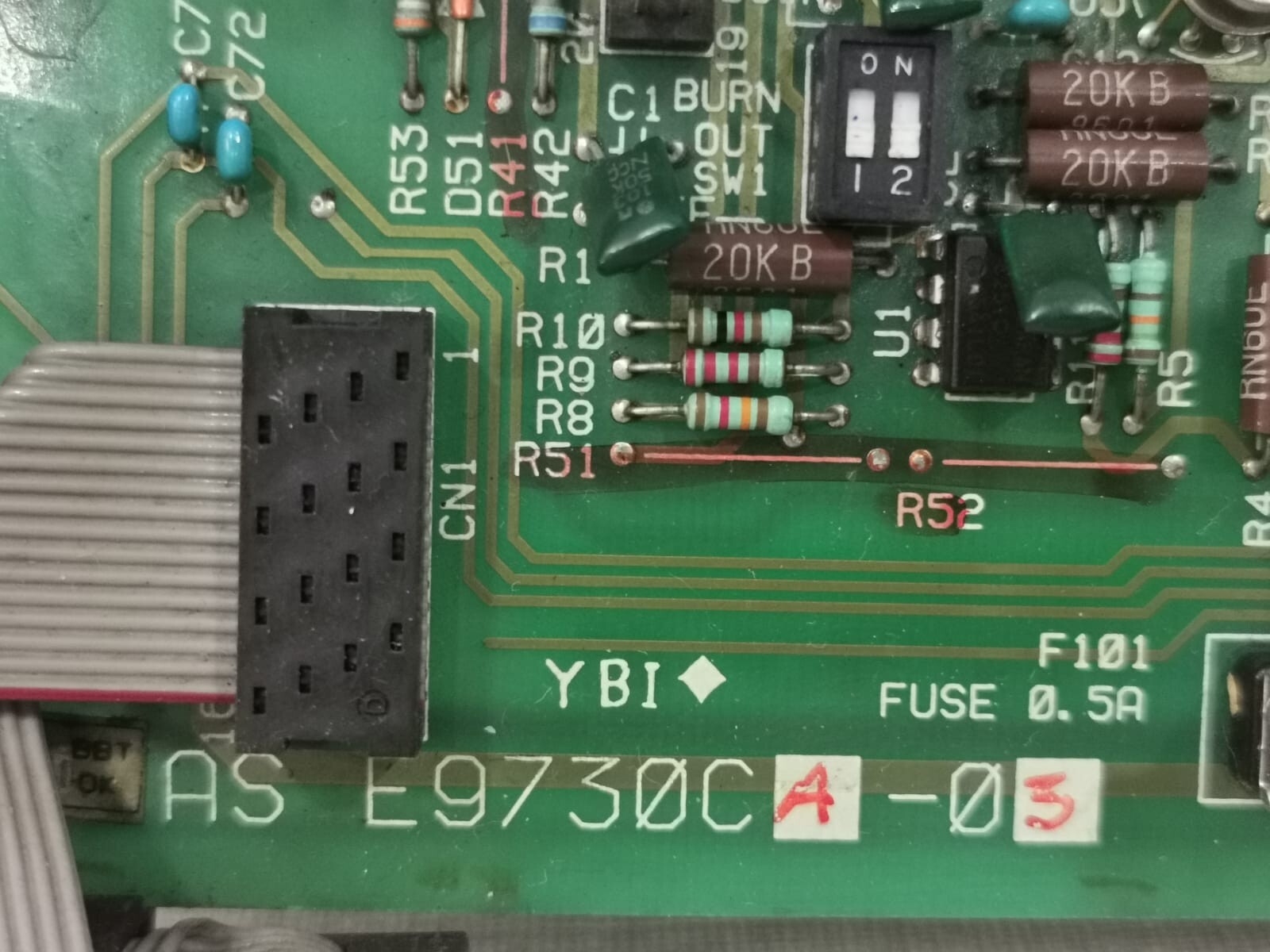 Yokogawa E9730CA-03 YOKOGAWA CX1*A - AS E9730CA-03 /E9730CP-03 INTERFACE MODULE 4