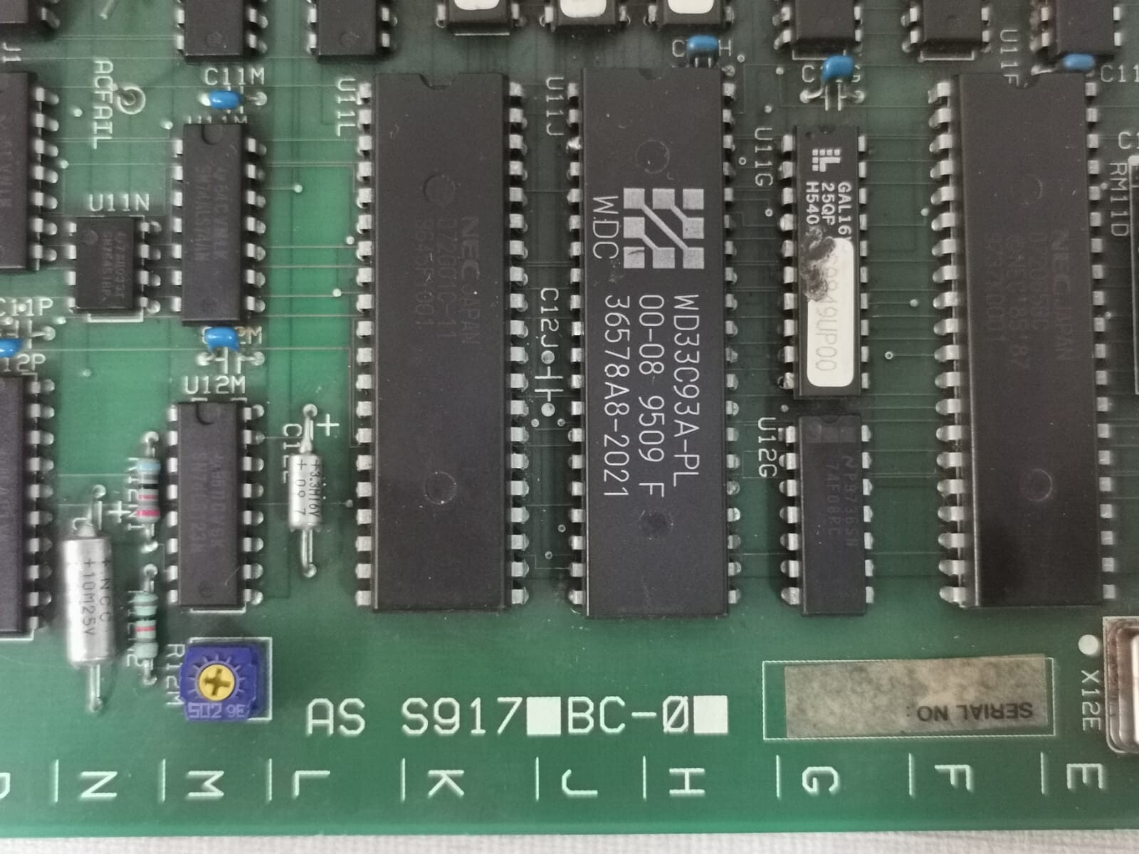 Yokogawa CP81D *A / AS-S917BC-0 / S9170BC-01 YOKOGAWA CP81D *A / AS-S917BC-0 / S9170BC-01 Mother PCB Board 9