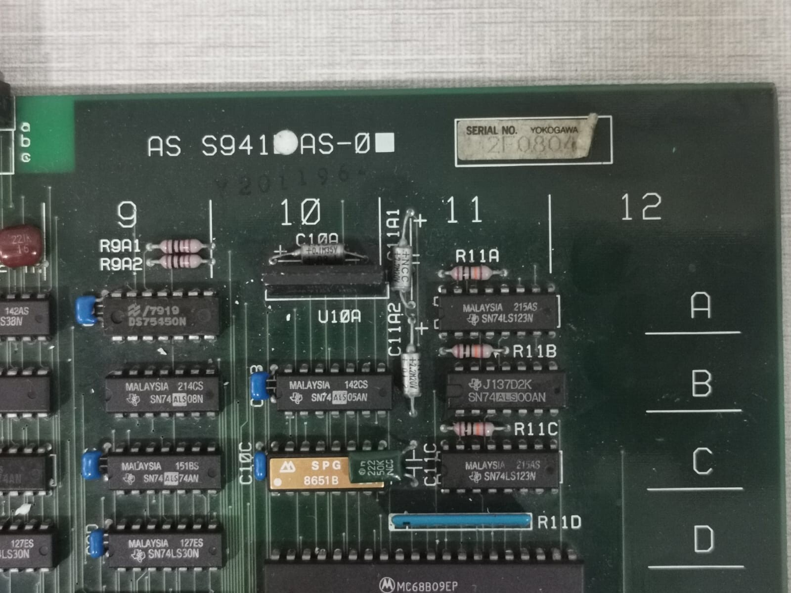 Yokogawa FC82 *B / AS- S941AS-0 / S9410AS-01 Yokogawa FC82 *B / AS- S941AS-0 / S9410AS-01 Display Unit PCB Board 9