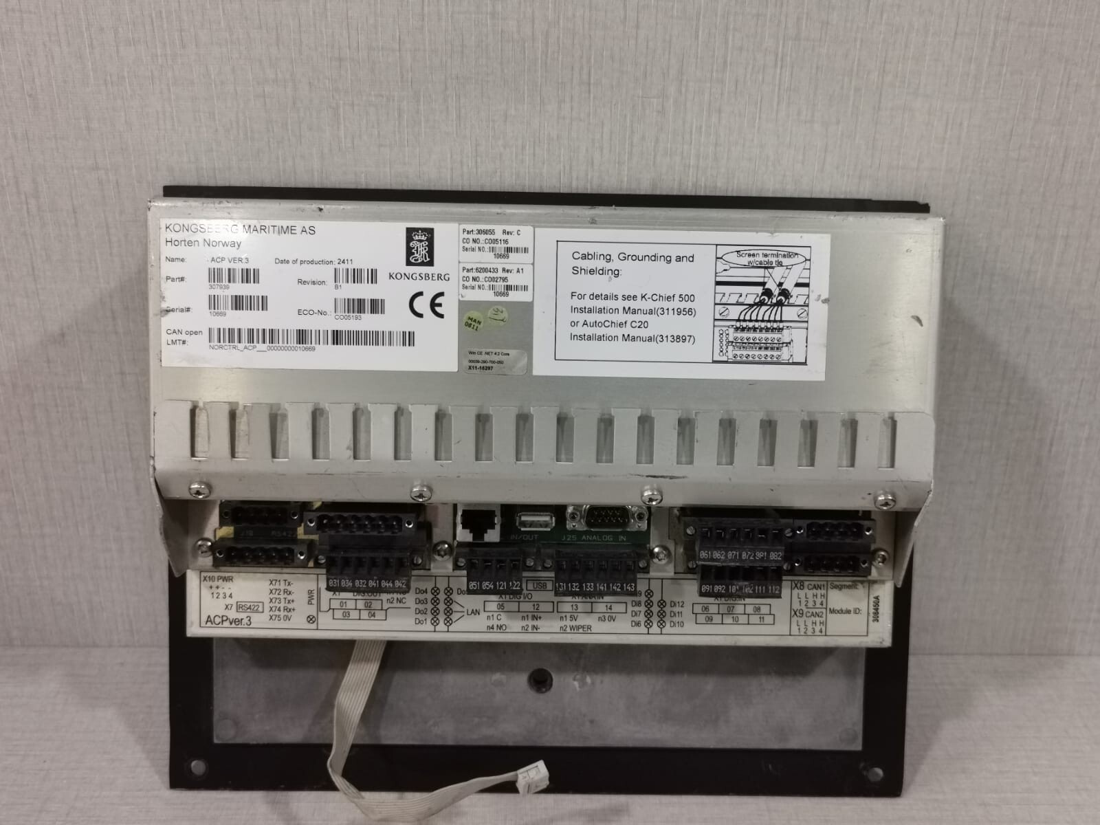 Kongsberg KONGSBERG Kongsberg Autochief C20 PROPULSION CONTROL SYSTEM ACP Ver 3 Rev B1 4