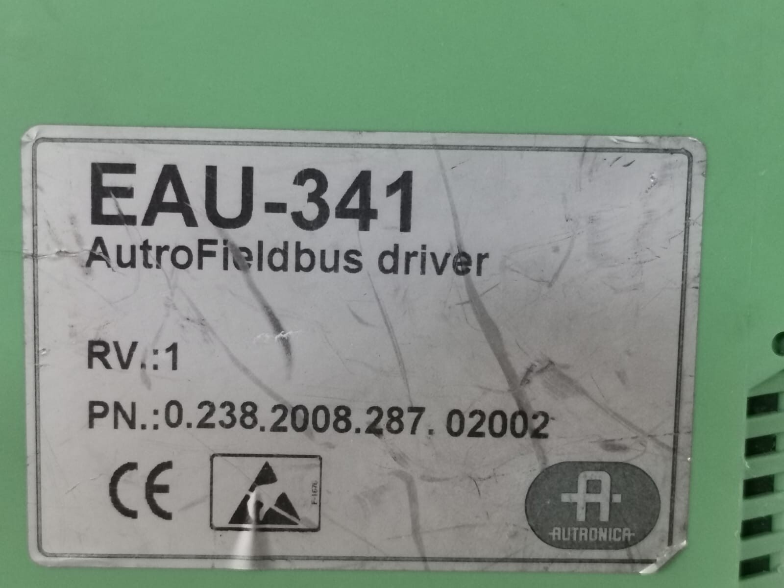 AUTRONICA 0.238.2008.287.02002 AUTRONICA EAU-341 AUTROFIELDBUS DRIVER REV.1 0.238.2008.287.02002 3