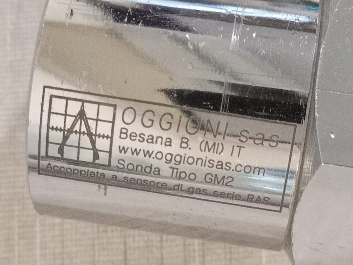 OGGIONI CESI 03 ATEX 041X II 2G EEx-d IIC T6 OGGIONI RAS-DY GAS SENSOR CESI 03 ATEX 041X II 2G EEx-d IIC T6 9