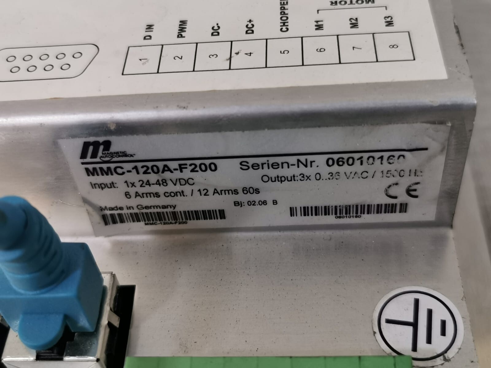 Magnetic Autocontrol MMC-120A-F200 Magnetic Autocontrol MMC-120A-F200 CONTROLLER 1X24-48VDC 3
