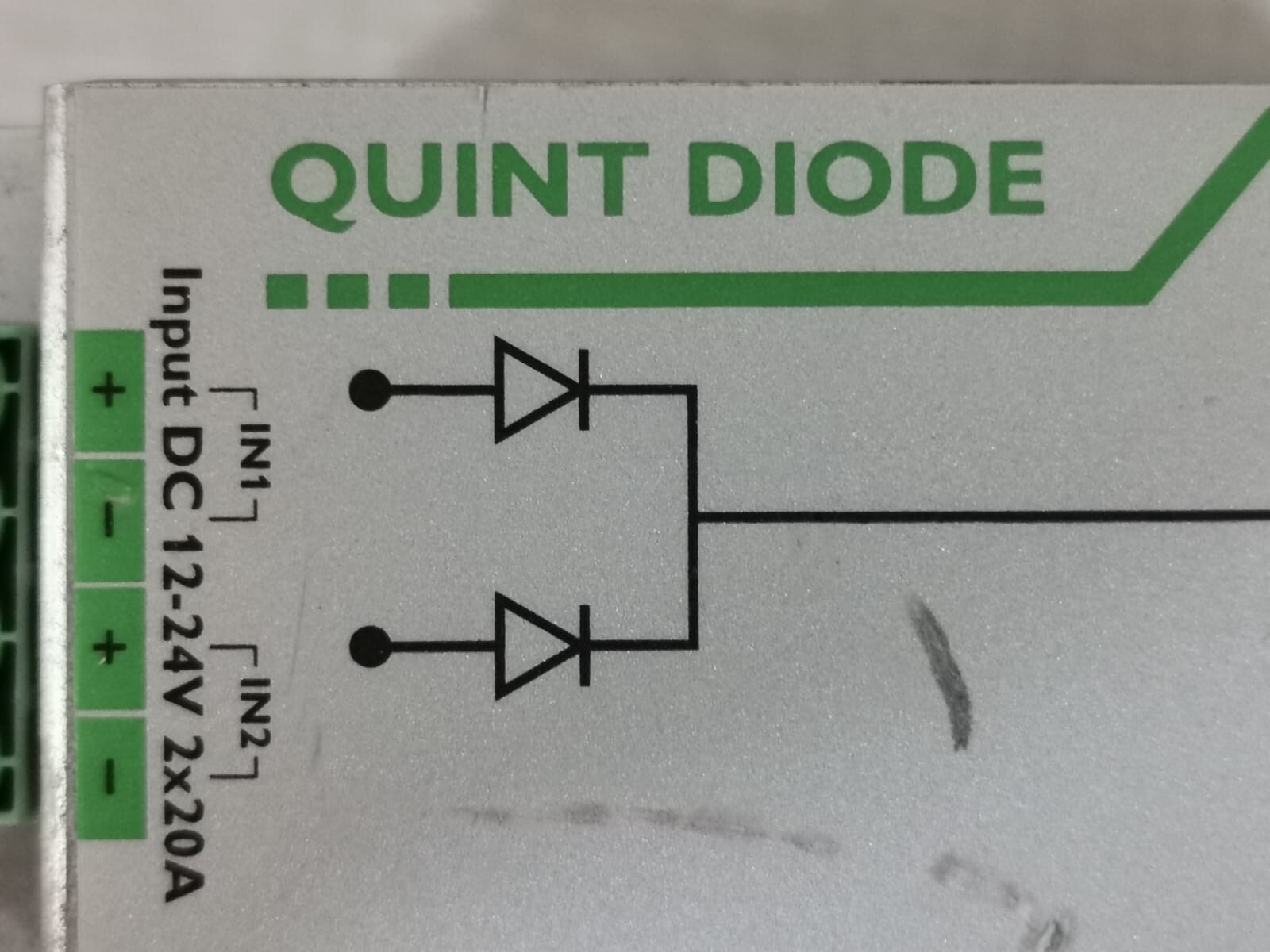Phoenix Contact DIODE-12 Phoenix Quint-Diode 12-24DC/2 x 20/1 x 4 Power Supply 3
