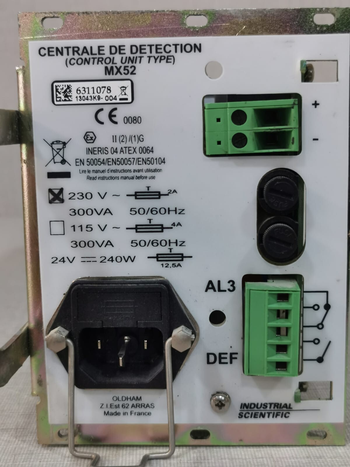 Oldham MX52 Oldham MX52 Gas Detection Control Unit Type 6311078 2