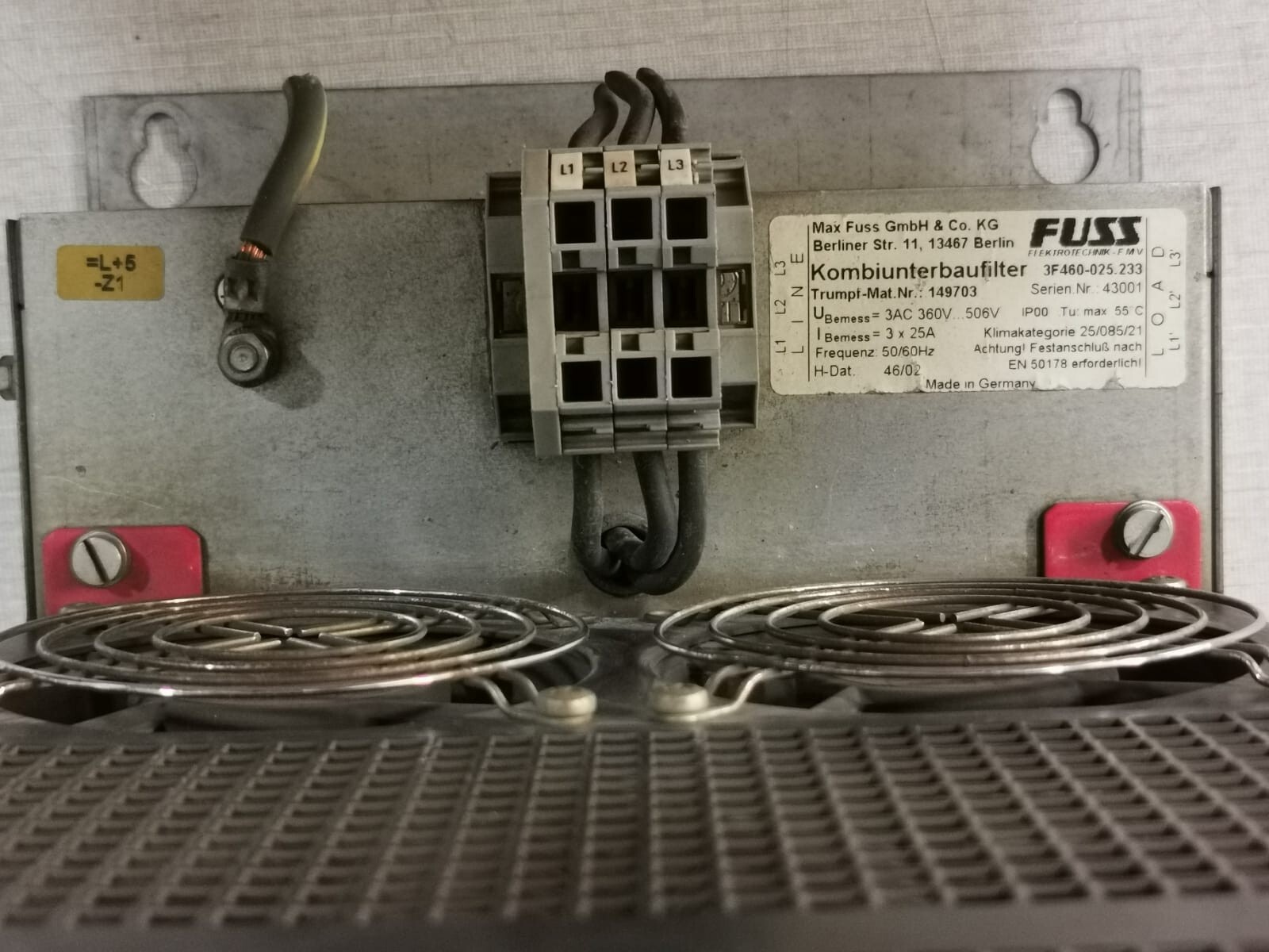 LUST VF1424LHF LUST VF1424LHF OP2 S56 SERVO DRIVE 3X400V-15% 460 6