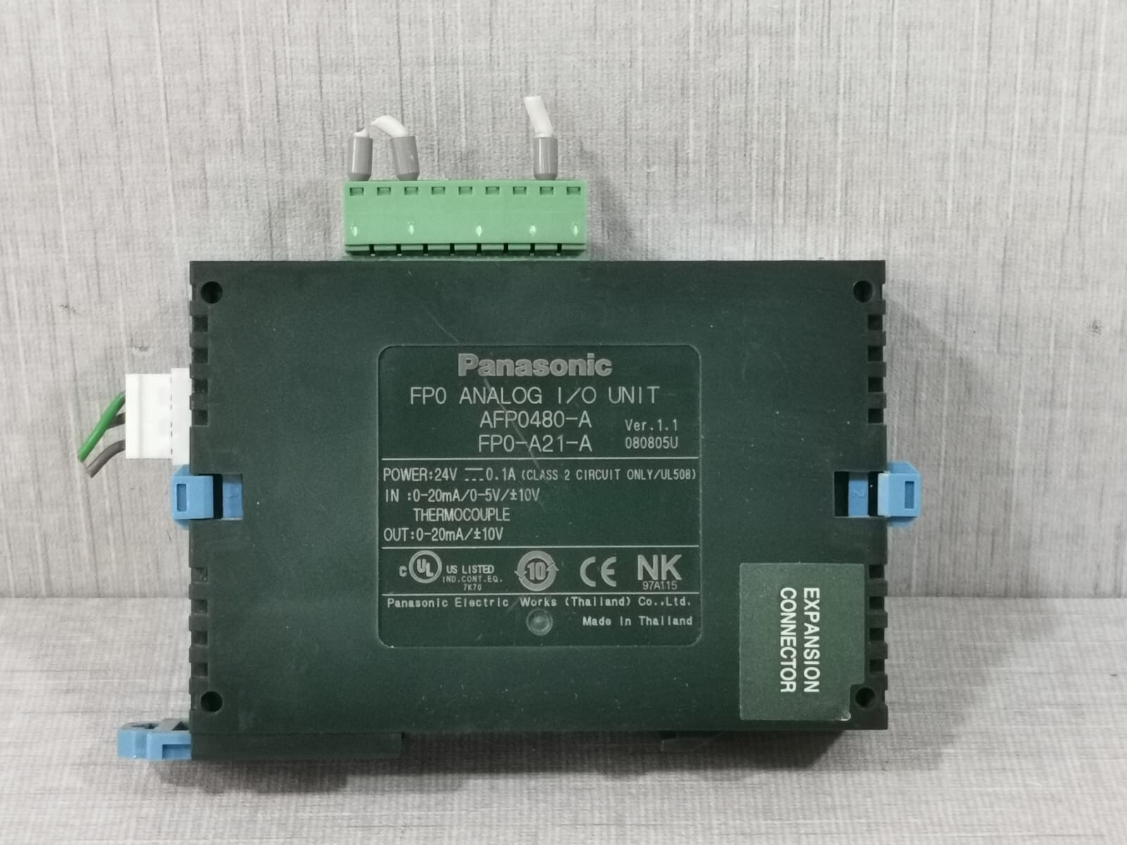 Panasonic AFP0480-A PANASONIC FP0-A21-A/ AFP0480-A FP0 ANALOG I/O UNIT VER.1.1 4