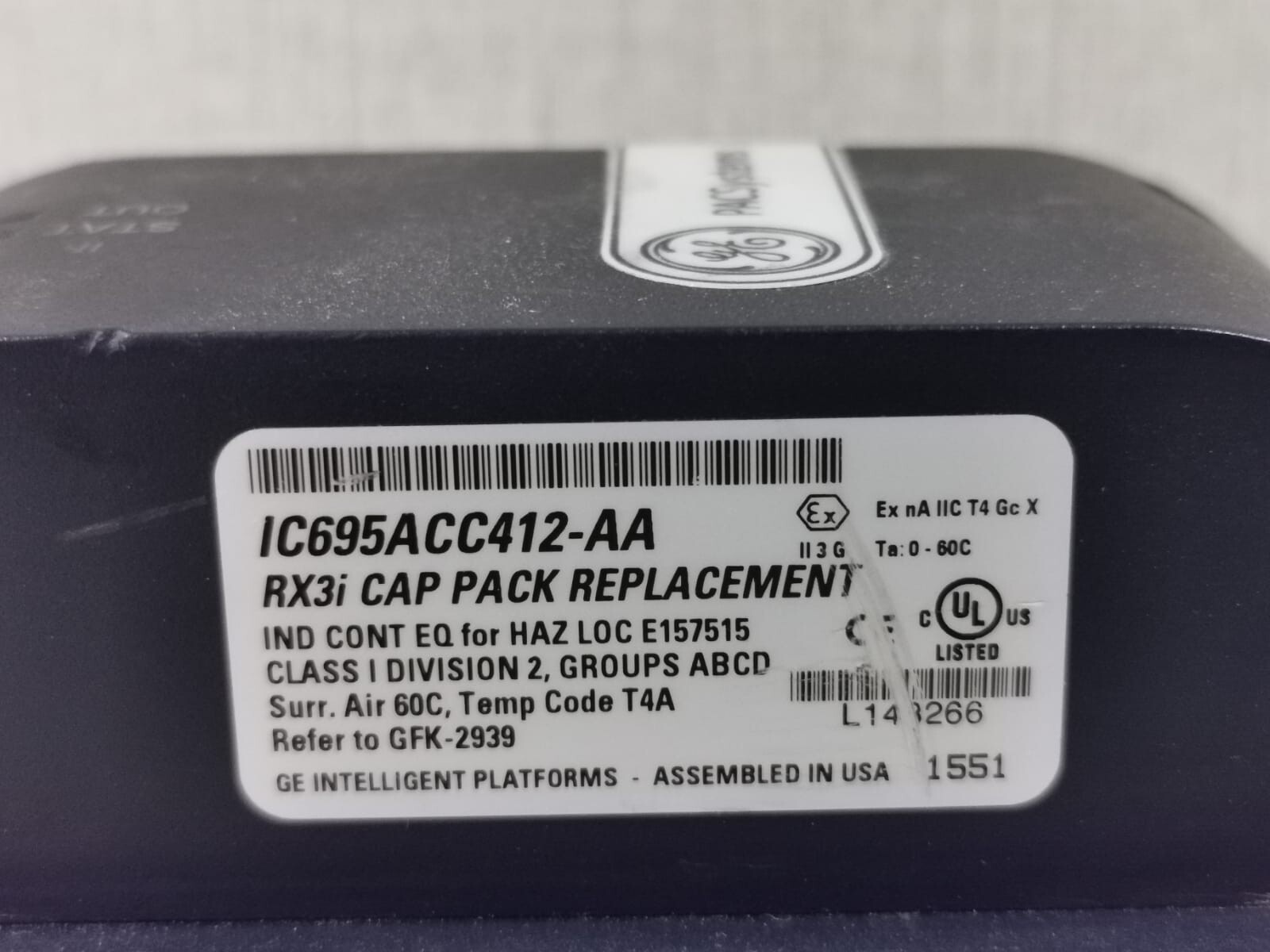 Rockwell Automation IC695ACC402-AB GE PACSYSTEMS RX3i IC695ACC402-AB Energy Pack ASM / IC69ACC412-AA CAP PACK 3