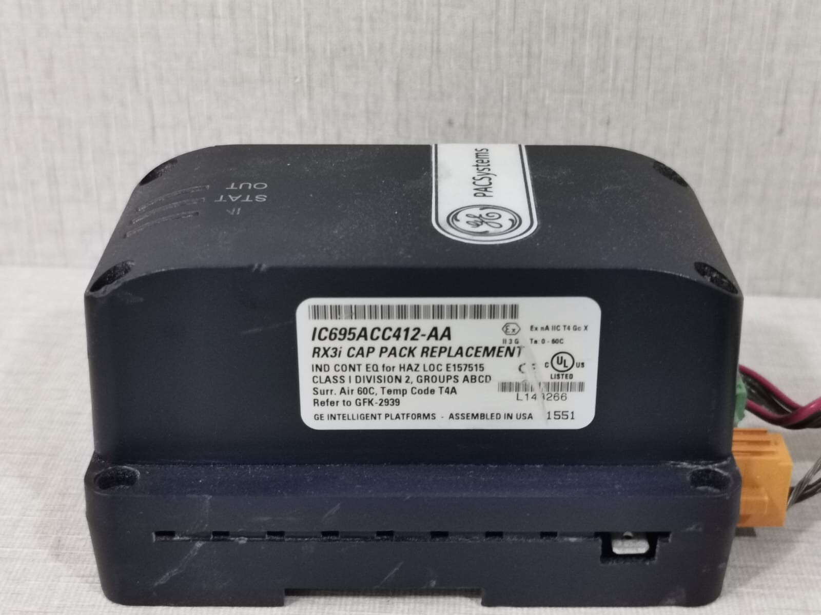 Rockwell Automation IC695ACC402-AB GE PACSYSTEMS RX3i IC695ACC402-AB Energy Pack ASM / IC69ACC412-AA CAP PACK 4