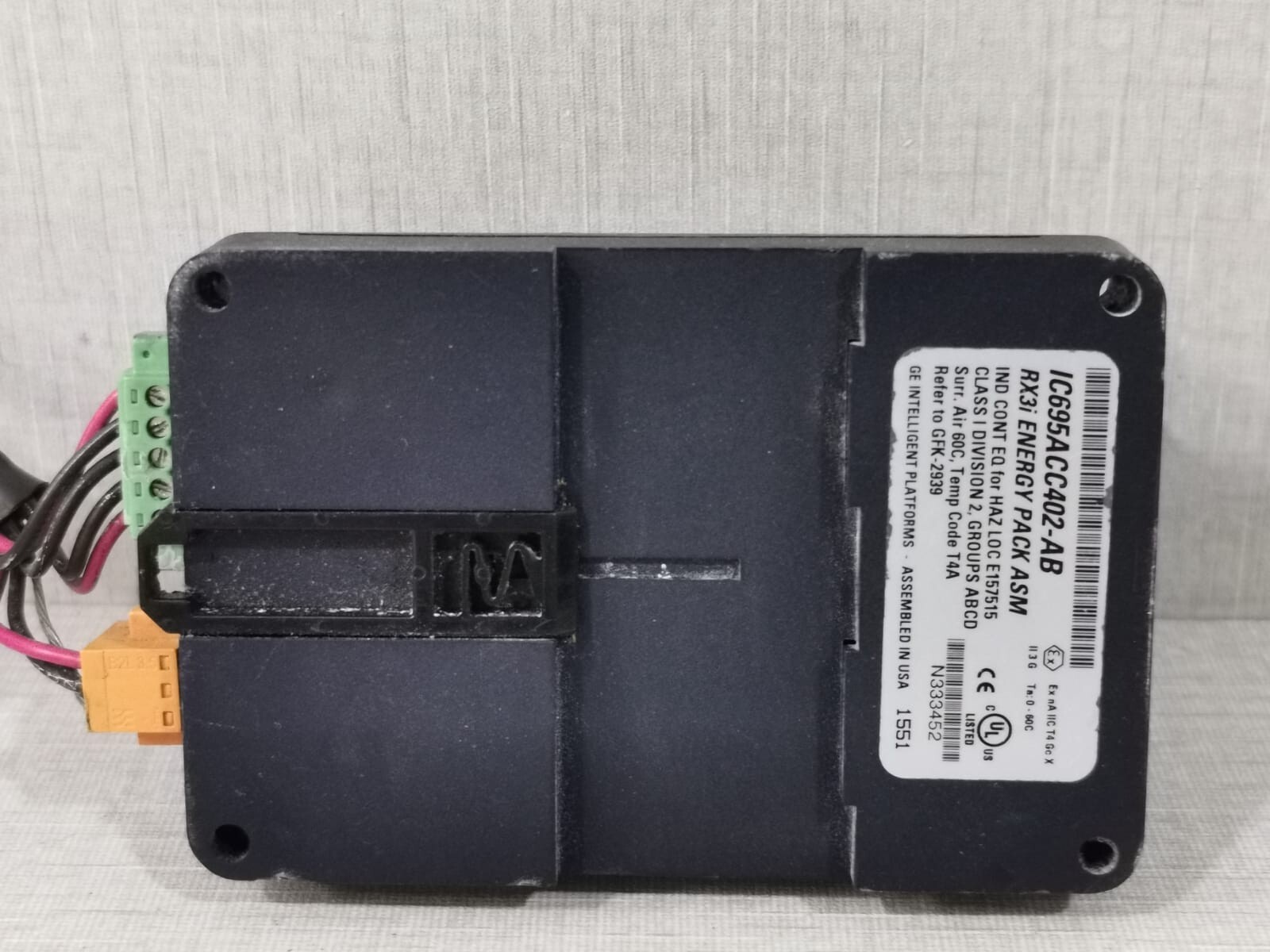 Rockwell Automation IC695ACC402-AB GE PACSYSTEMS RX3i IC695ACC402-AB Energy Pack ASM / IC69ACC412-AA CAP PACK 9