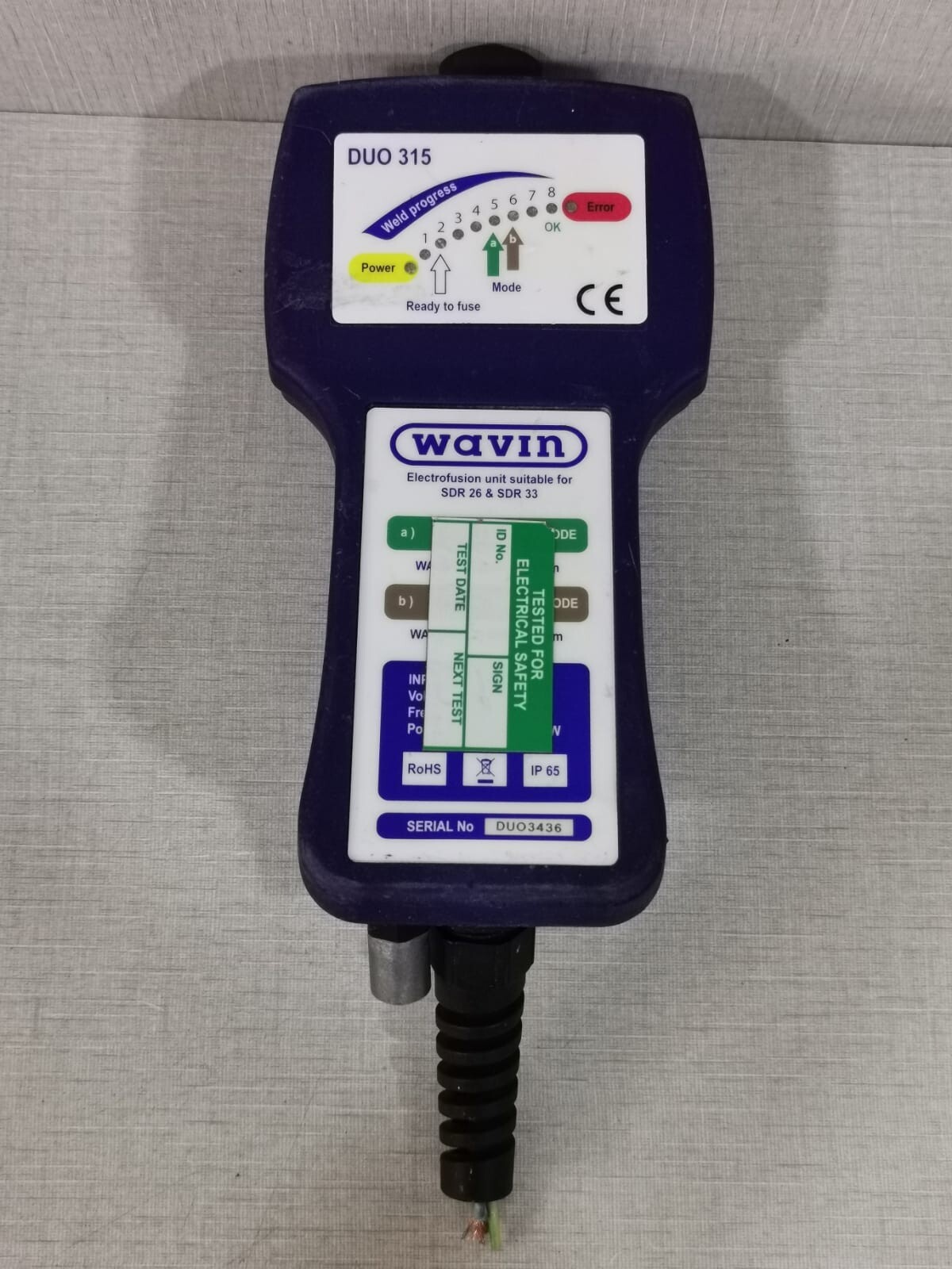 WAVIN DUO 315 Electrofusion Unit