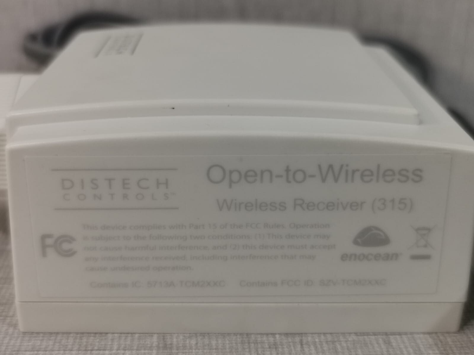 Distech Controls WIRES315X0 DISTECH CONTROLS PDITE-WIRES315X0 WIRELESS RECEIVER 315 7