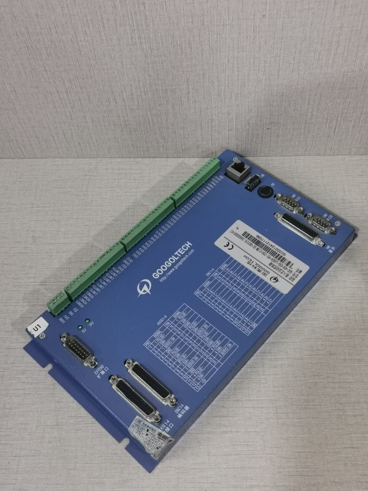 GOOGOLTECH GUC-400-ESG-LASER-P01-256-0 GOOGOLTECH GUC-400-ESG-LASER-P01-256-0 BOARD LASER CONTROLLER 8